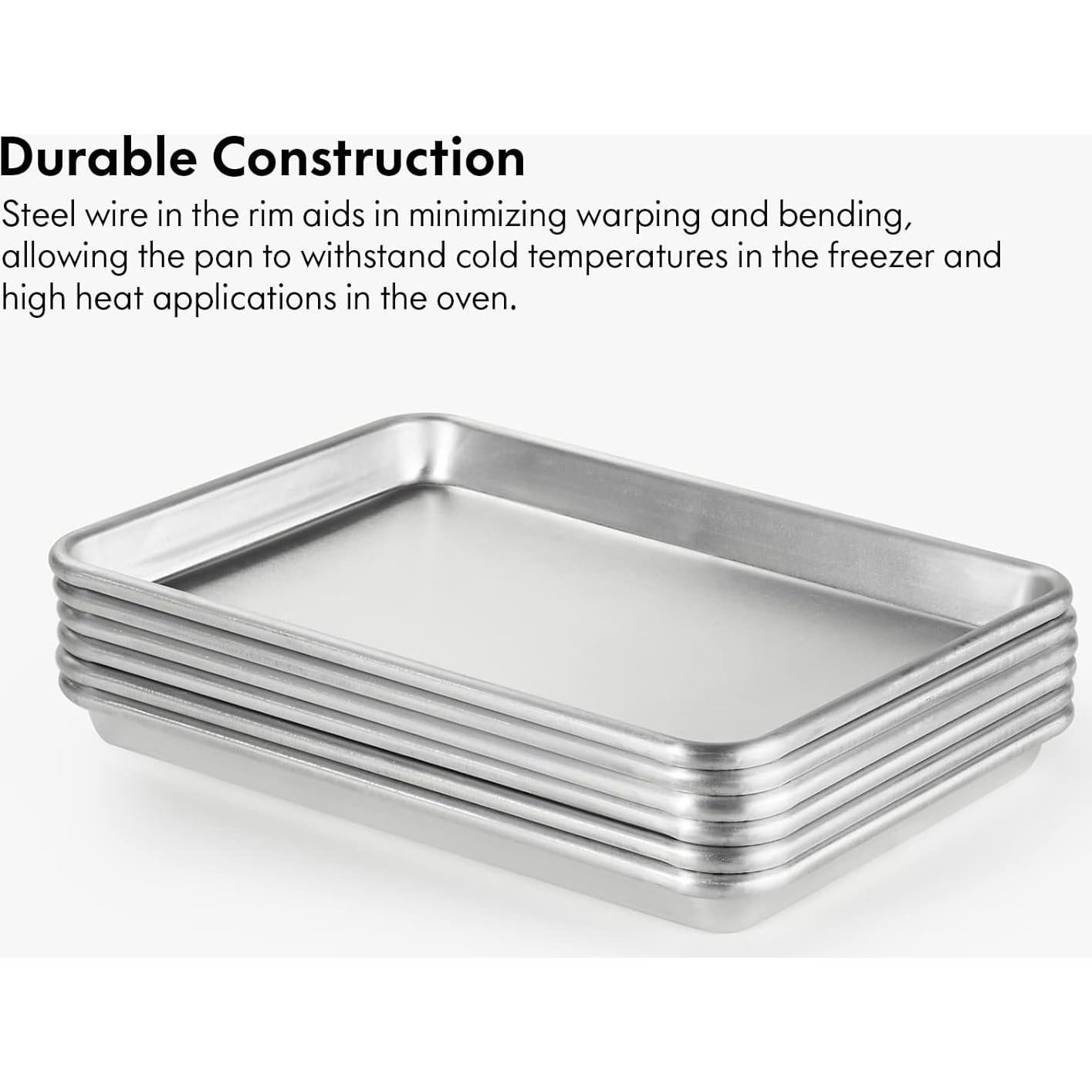 Bandejas de Horno de Aluminio CURTA 33x25.4 cm Paquete de 6