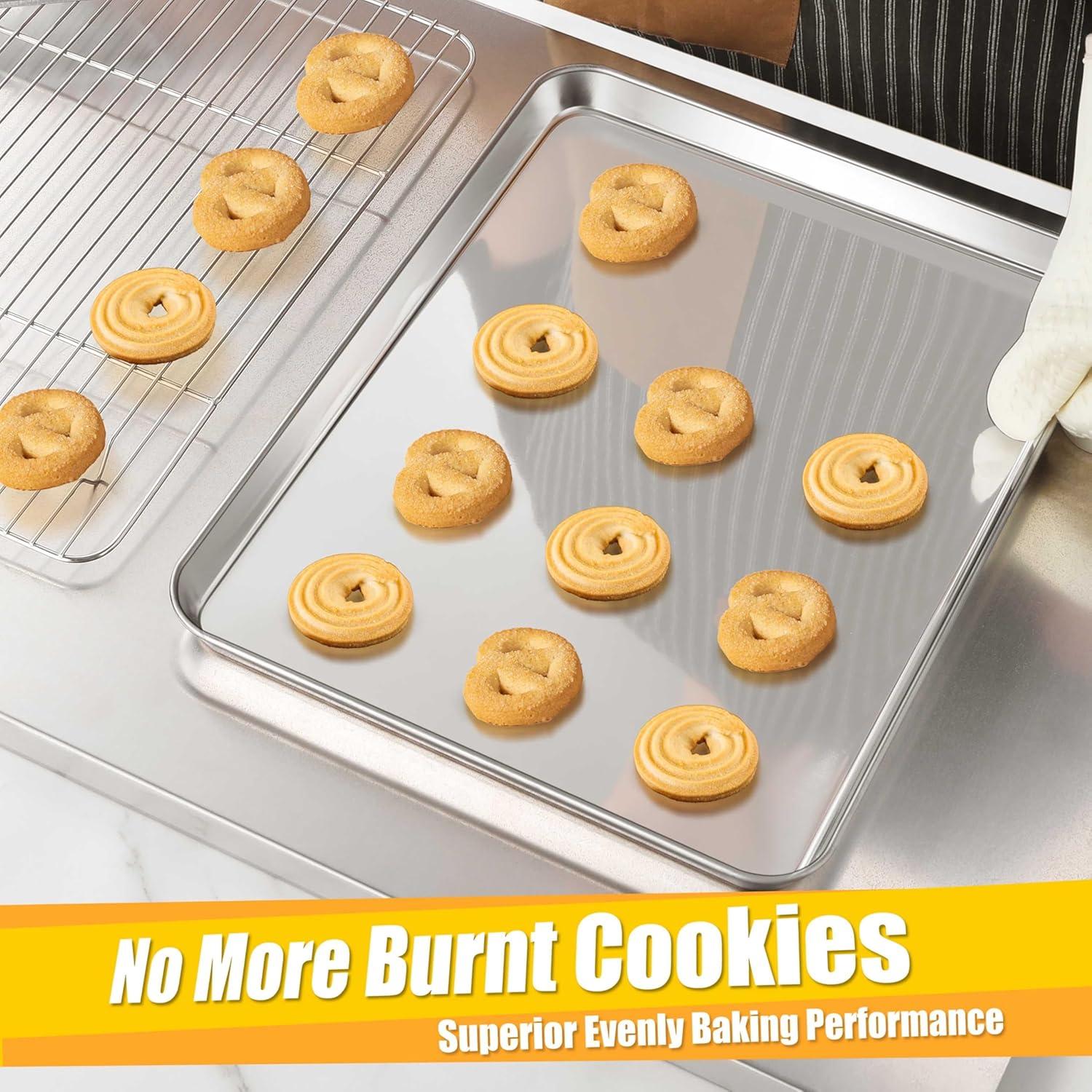 Bandeja para Hornear Homikit 40.6x30.5 cm Acero Inoxidable