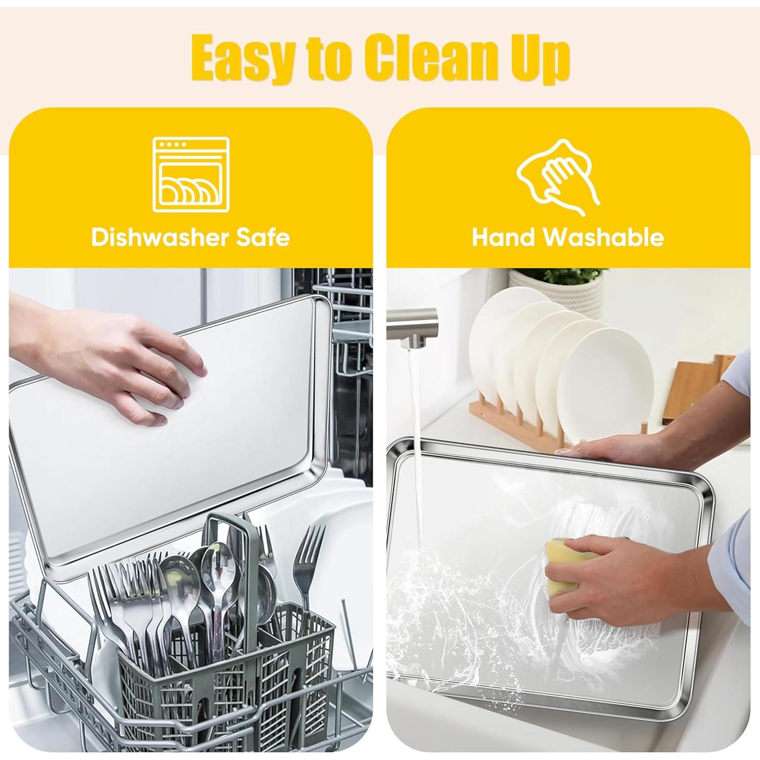 Bandeja para Hornear Homikit 40.6x30.5 cm Acero Inoxidable