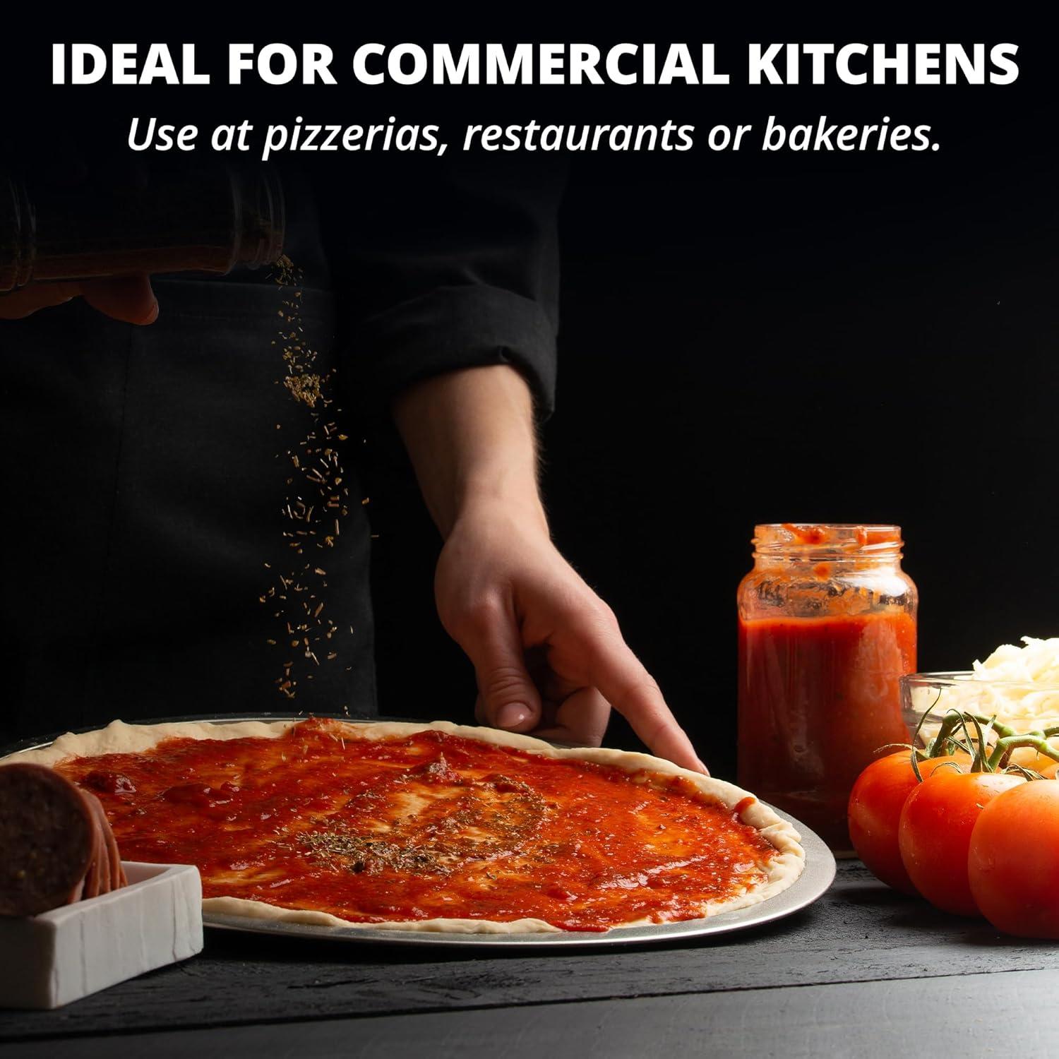 Sartén de Pizza de Borde Ancho 14" American Metalcraft TP14