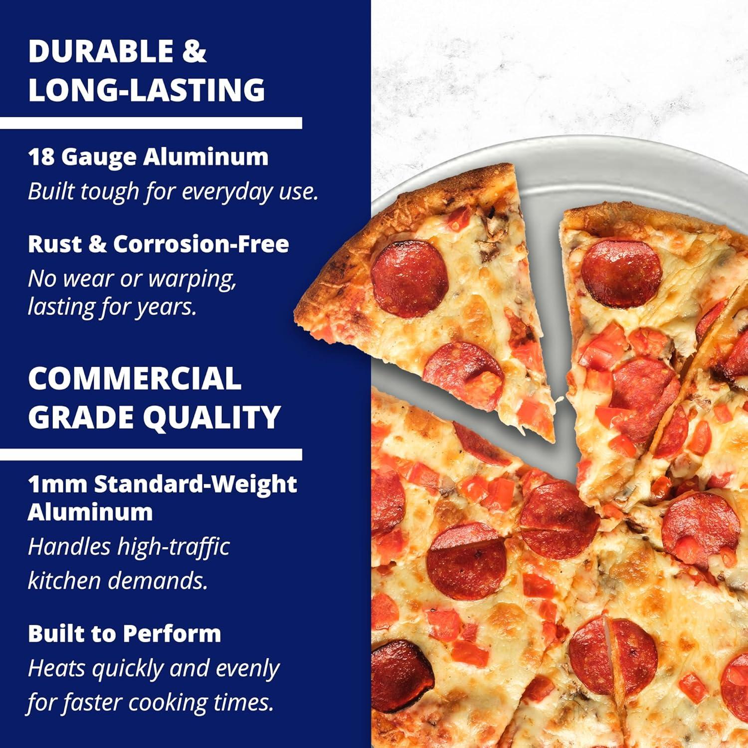 Sartén de Pizza de Borde Ancho 14" American Metalcraft TP14