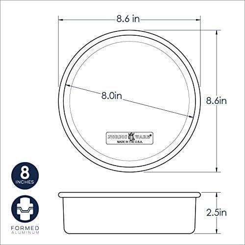 Sartén Redonda para Pasteles Nordic Ware 20.32 cm Aluminio