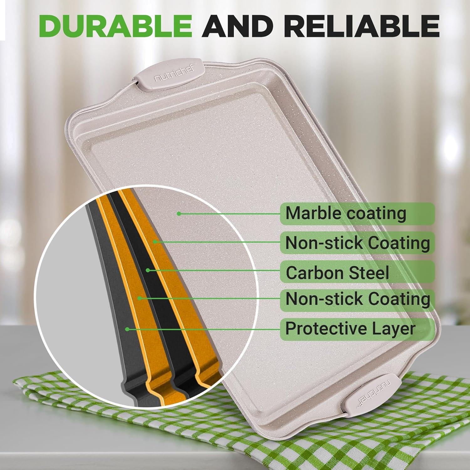 Set de 3 Bandejas para Galletas Antiadherentes NutriChef