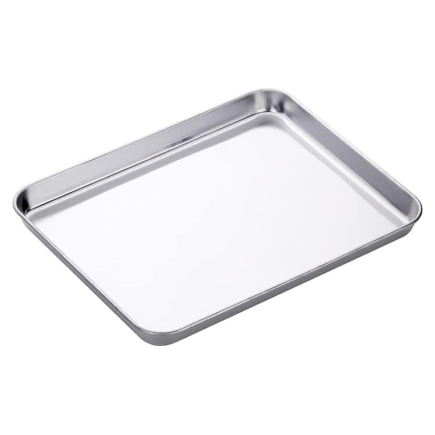 Bandeja de Horno Antiadherente Acero Inoxidable 30.99x24cm Plata