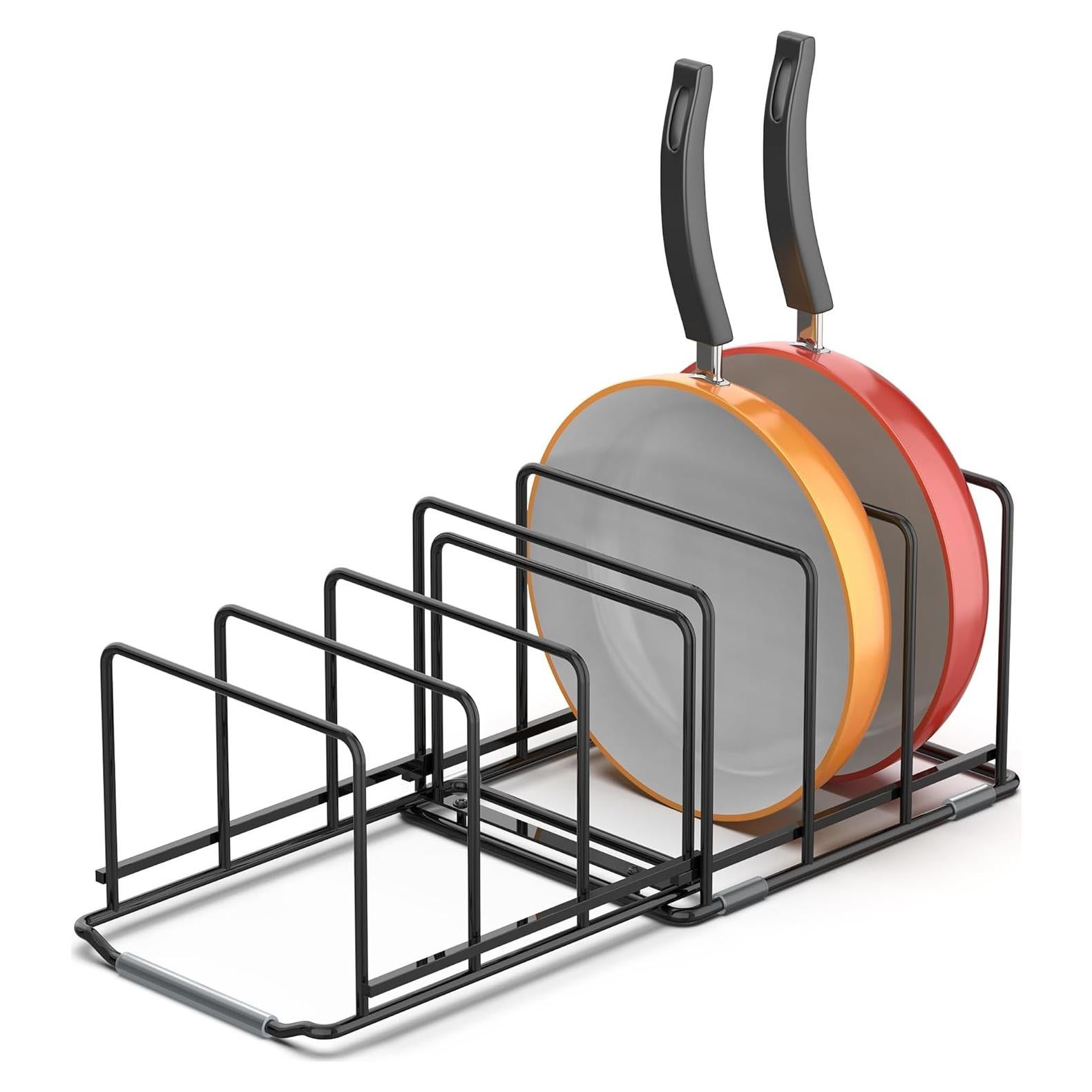 Organizador de Sartenes Ajustable VAEKUCEAN 6 Ranuras Antideslizante