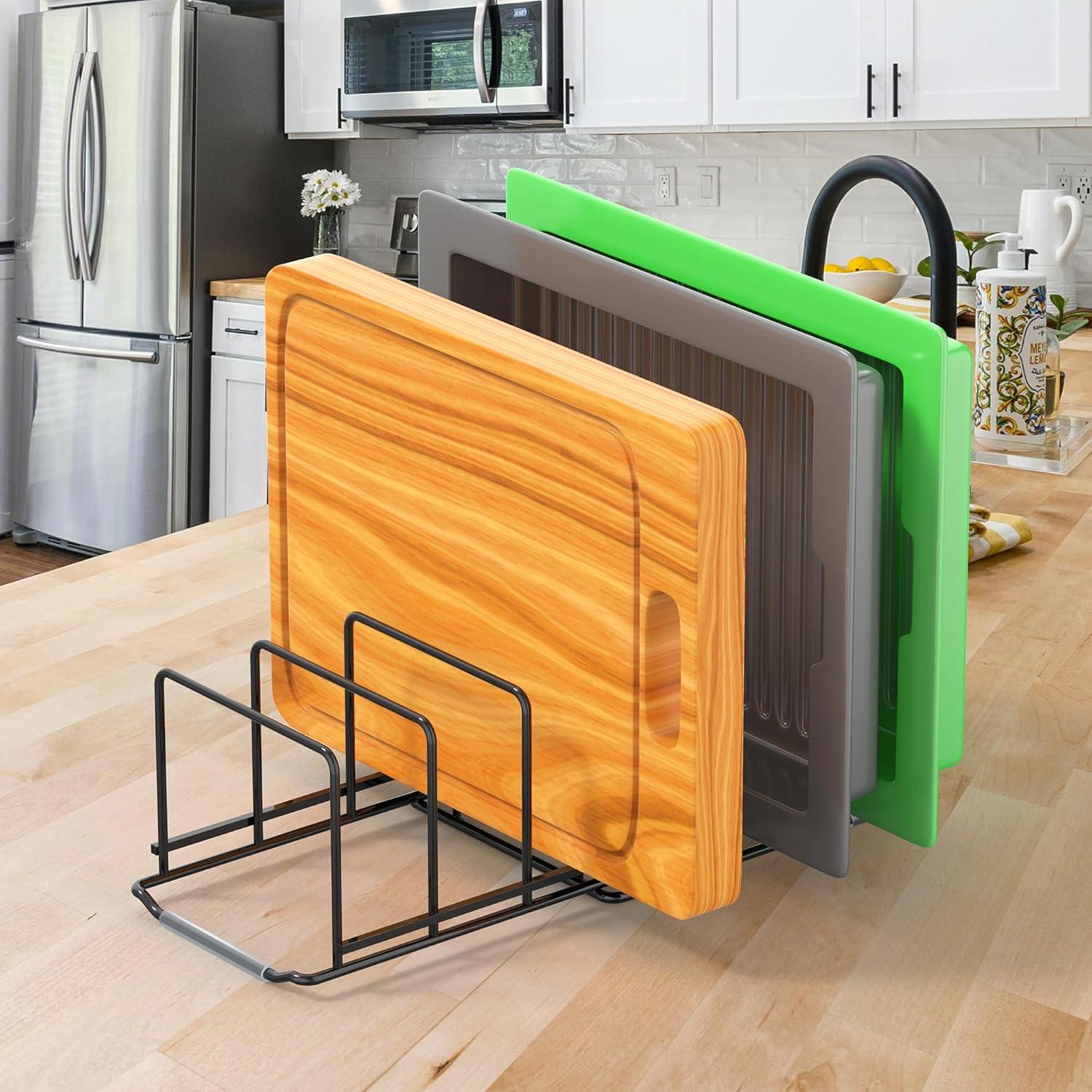 Organizador de Sartenes Ajustable VAEKUCEAN 6 Ranuras Antideslizante