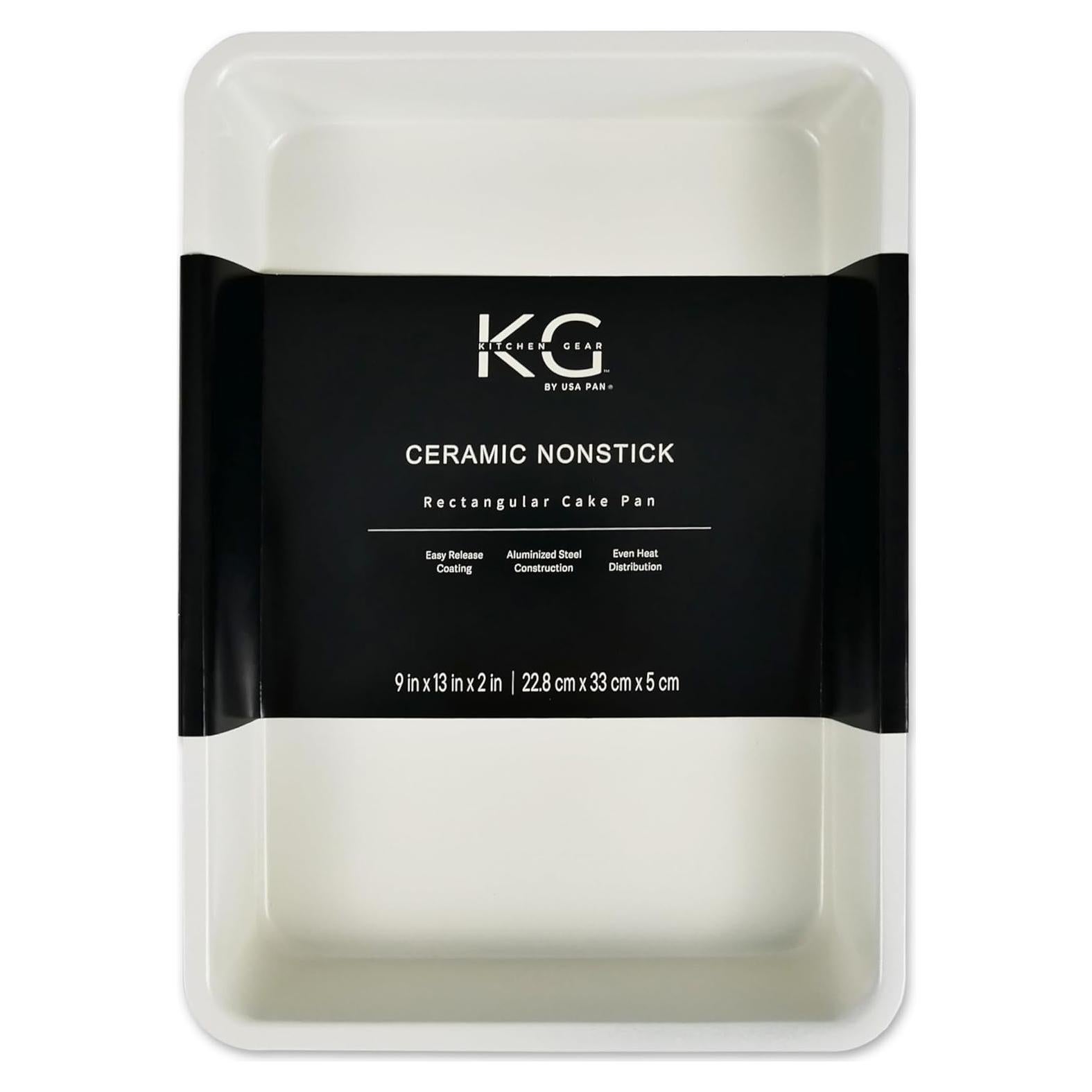 Sartén Rectangular USA Pan Cerámica Antiadherente 33 x 23 cm