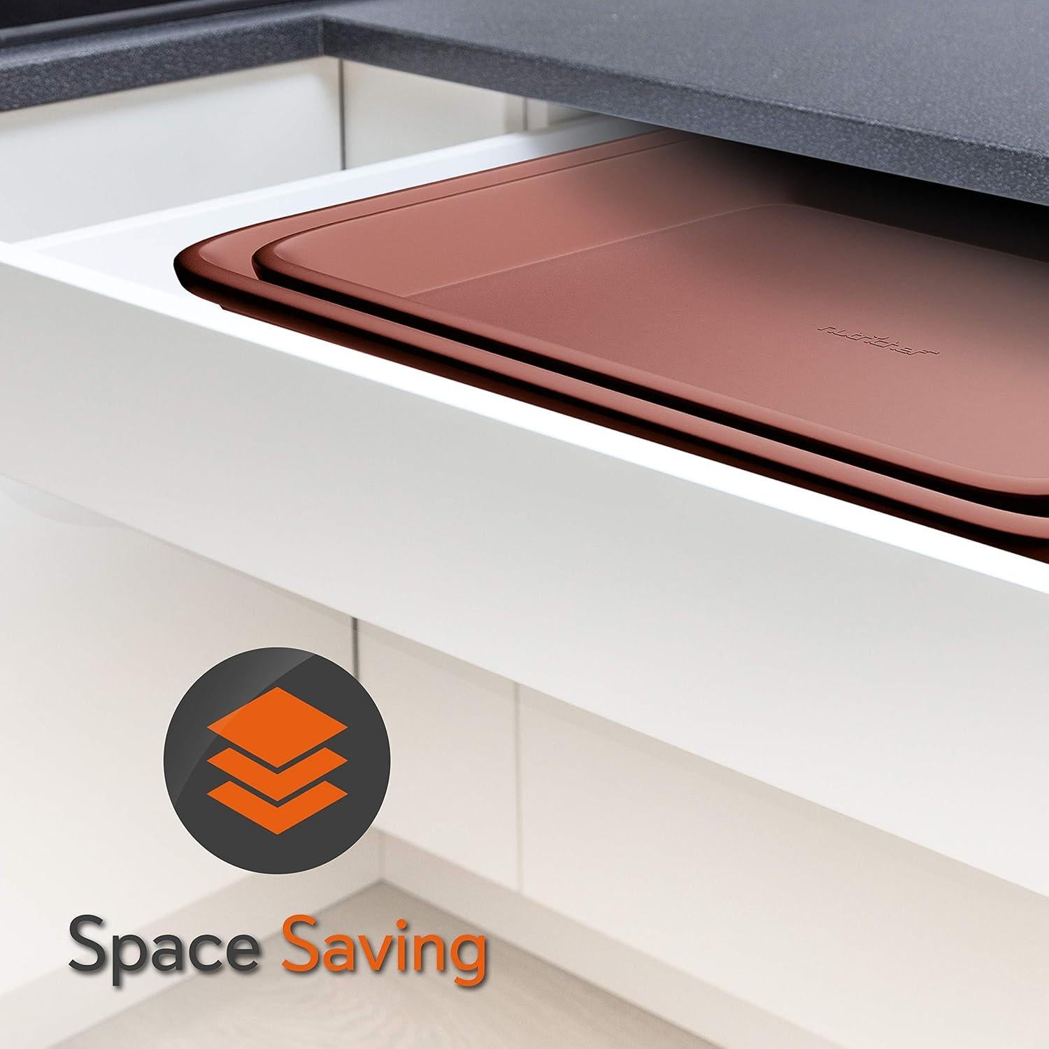 Juego de Bandejas para Hornear NutriChef 2 Piezas Antiadherentes