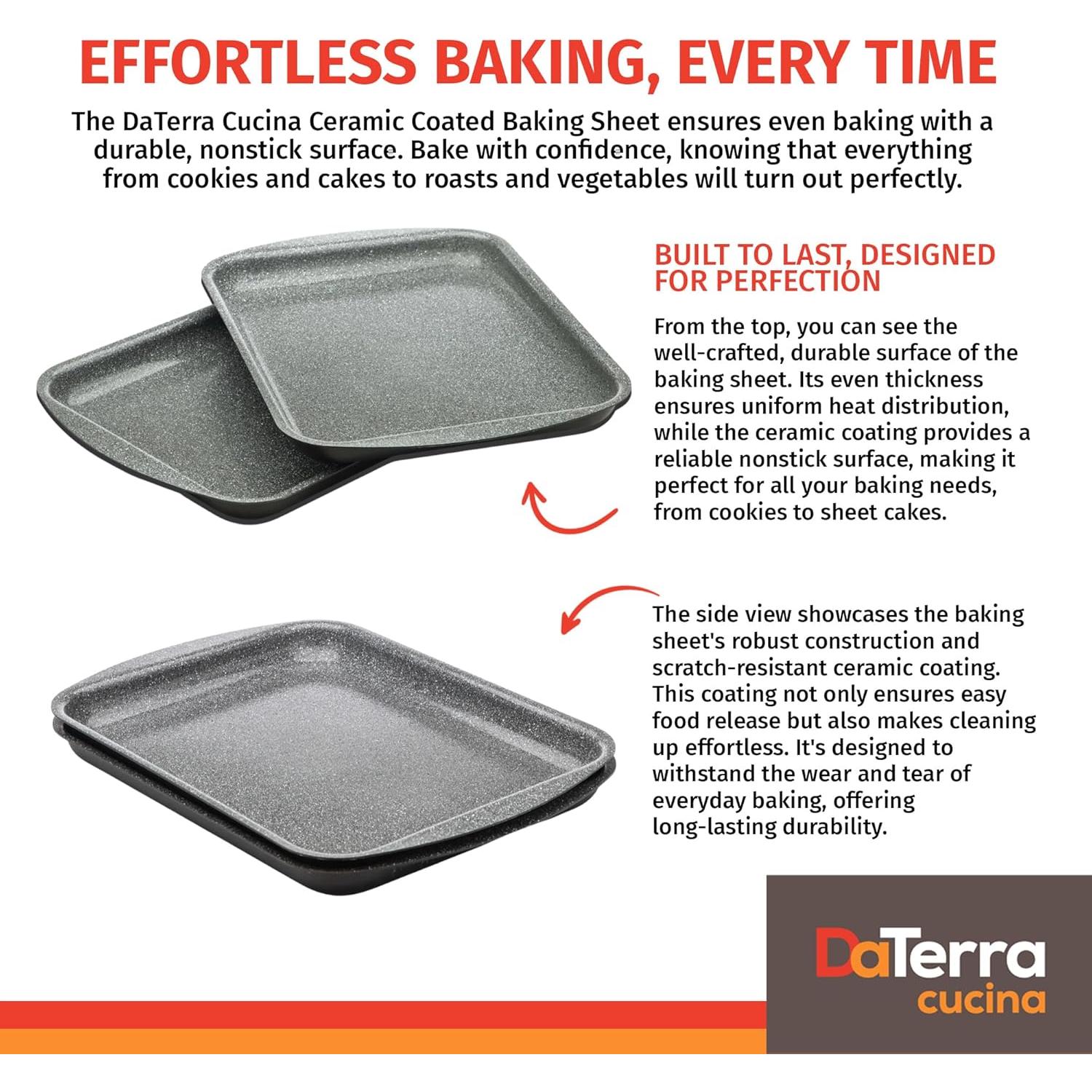 Bandejas para Hornear Antiadherentes DaTerra Cucina - 40.6x27.9 cm