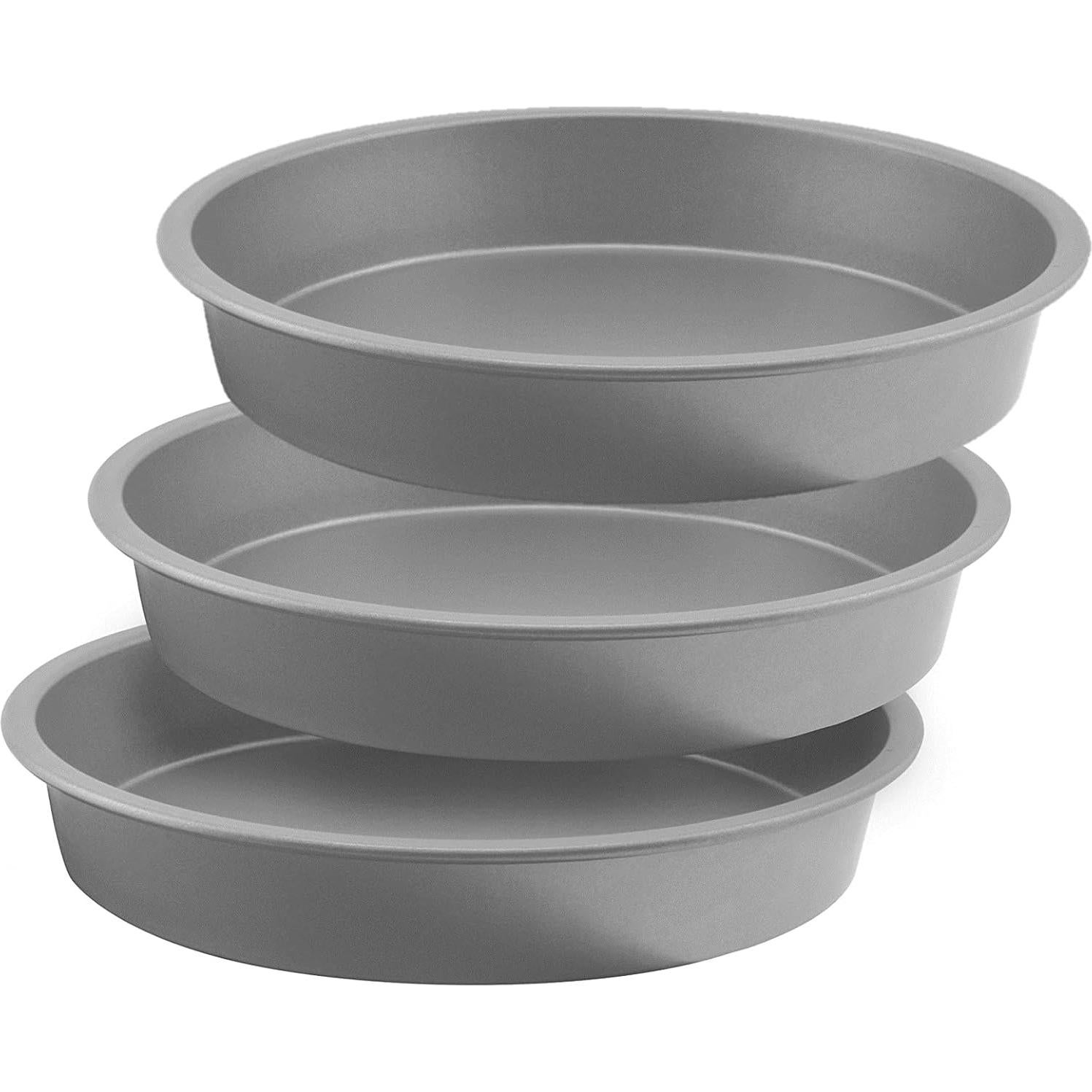 Juego de 3 Moldes para Pasteles Redondos Antiadherentes OvenStuff 22.86 cm