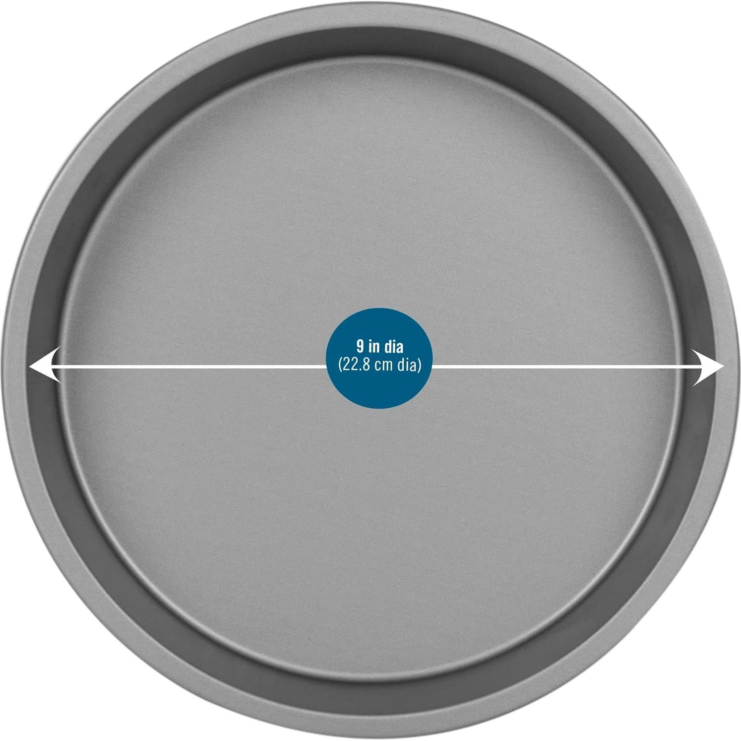 Juego de 3 Moldes para Pasteles Redondos Antiadherentes OvenStuff 22.86 cm