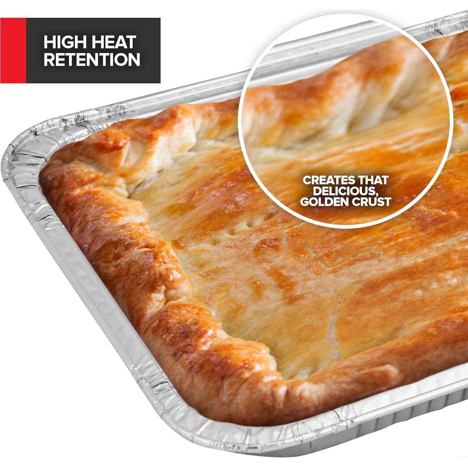 30 Bandejas de Aluminio Desechables 9x13 Stock Your Home