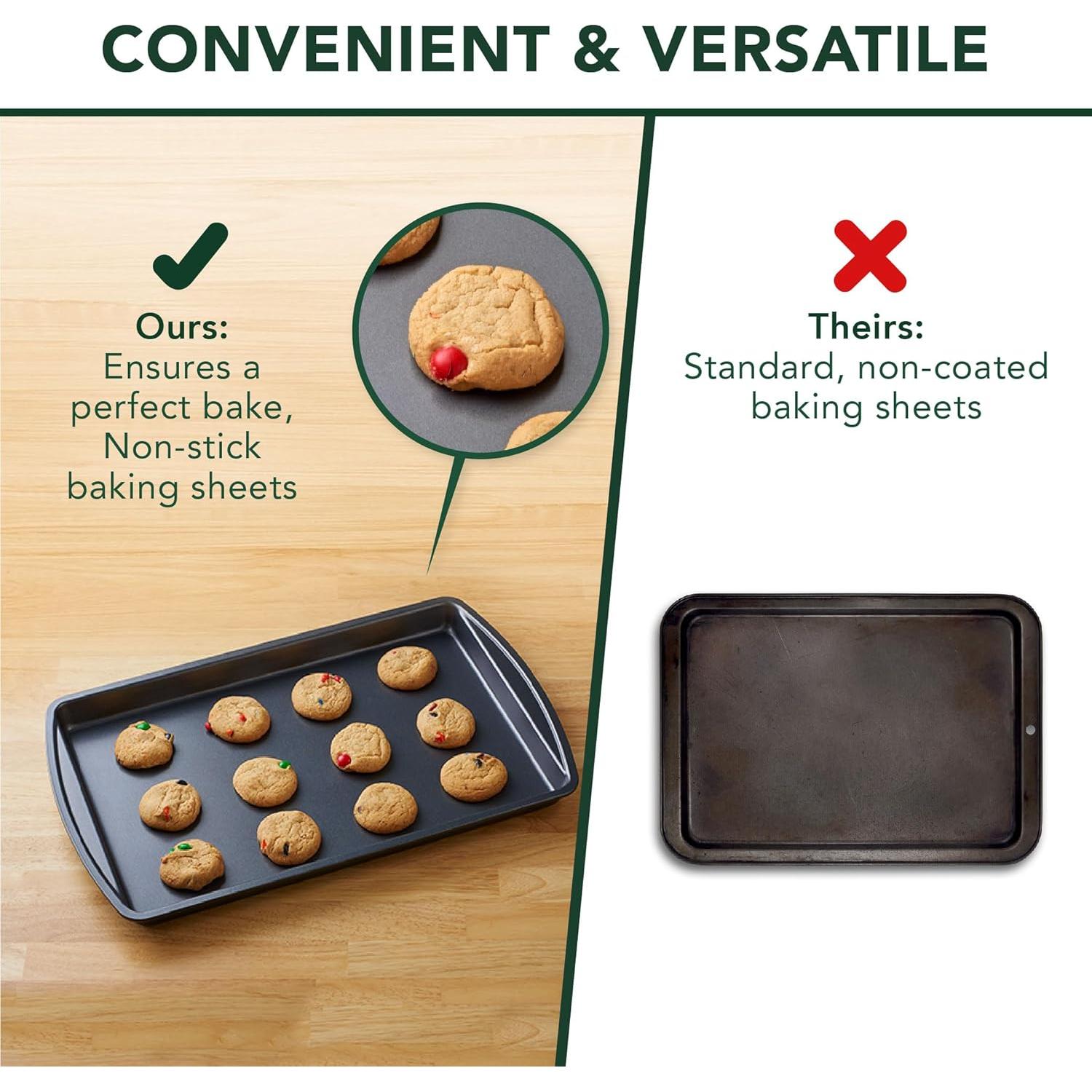 Juego de Bandejas para Hornear Nifty - Set de 3 Acero Antiadh.