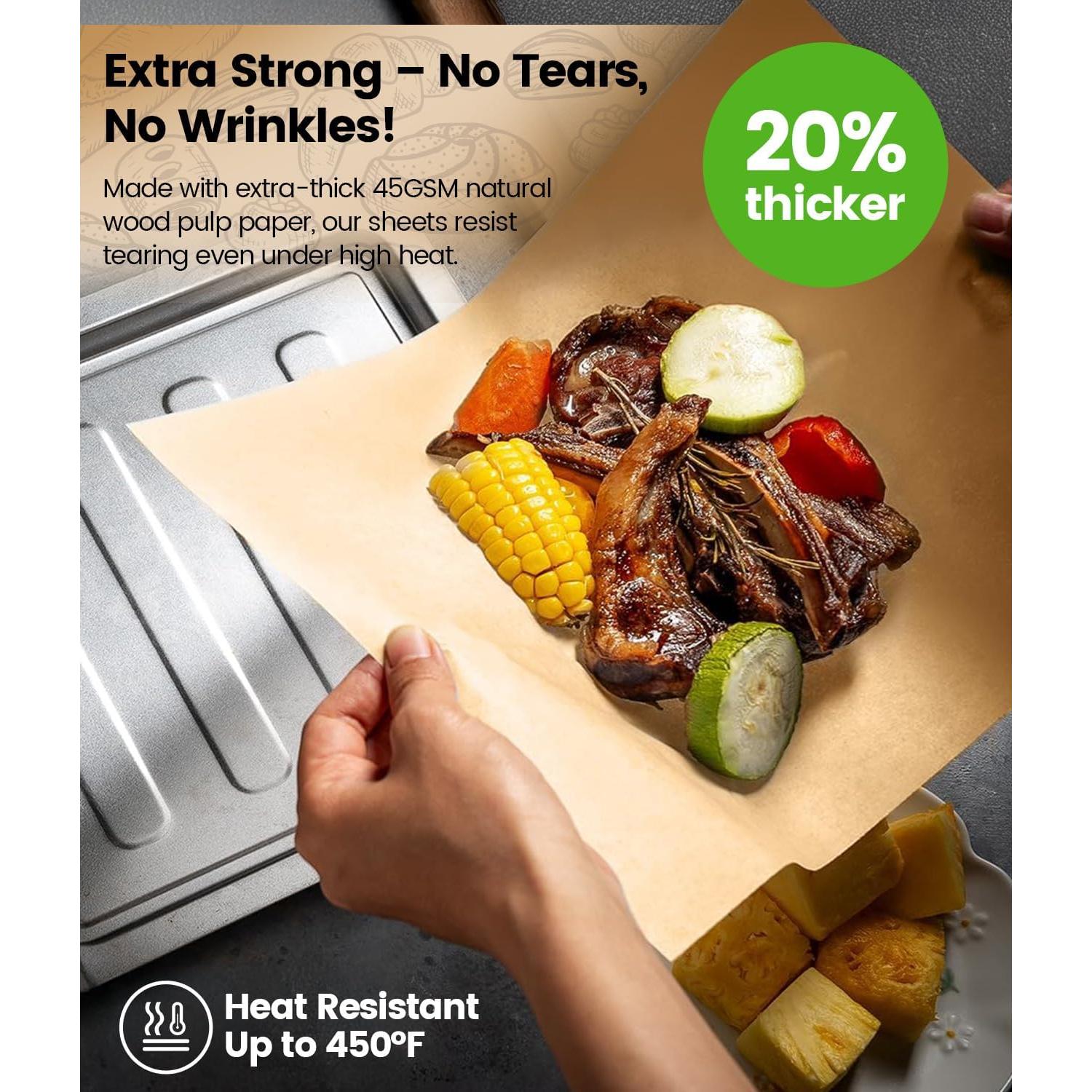 200 Hojas de Papel Pergamino AMFOCUS 30.48x40.64 cm Antiadherente