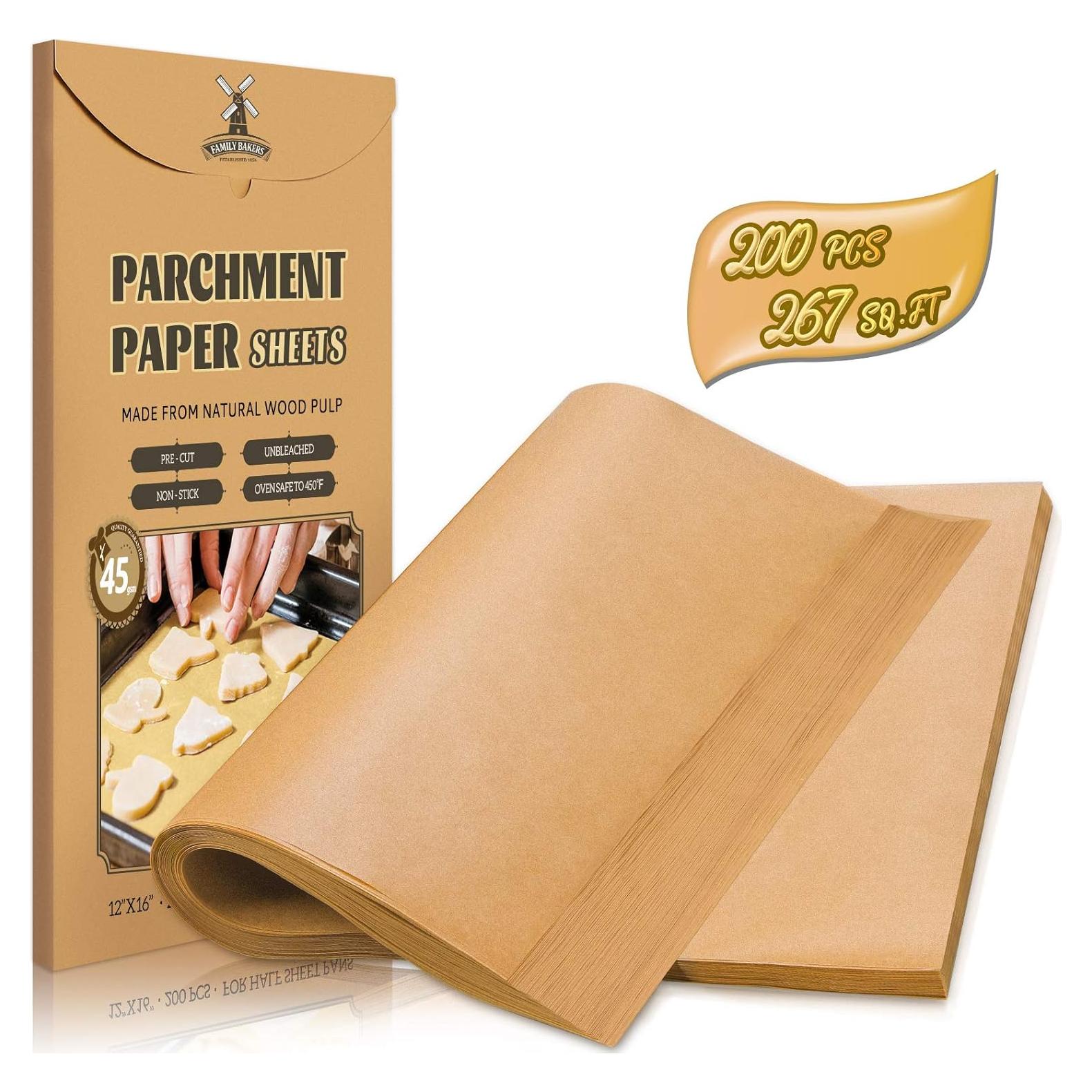 200 Hojas de Papel Pergamino HIWARE 30.48x40.64 cm Anti-adherente