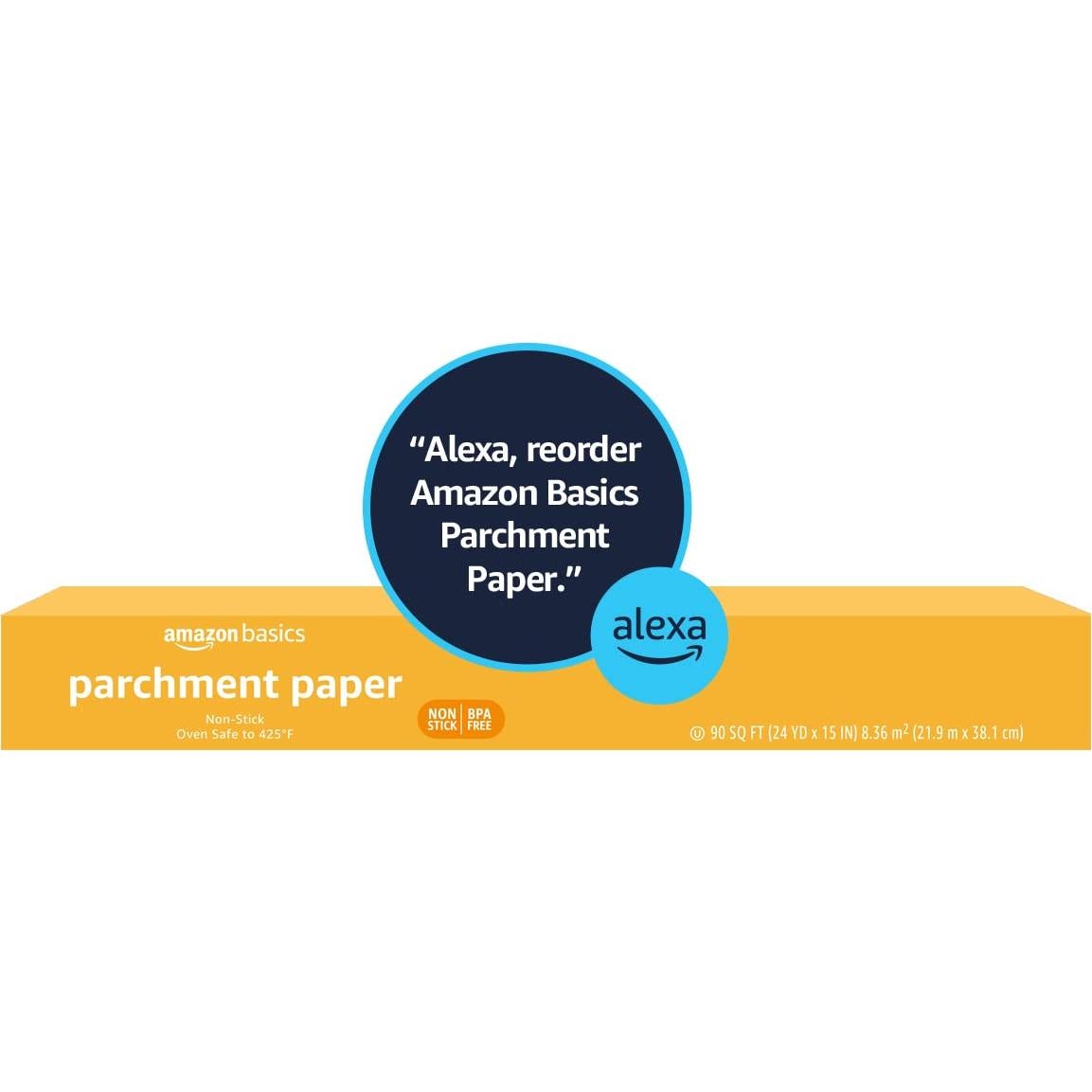 Papel de Parchment Amazon Basics Antiadherente 21.9m x 38.1cm