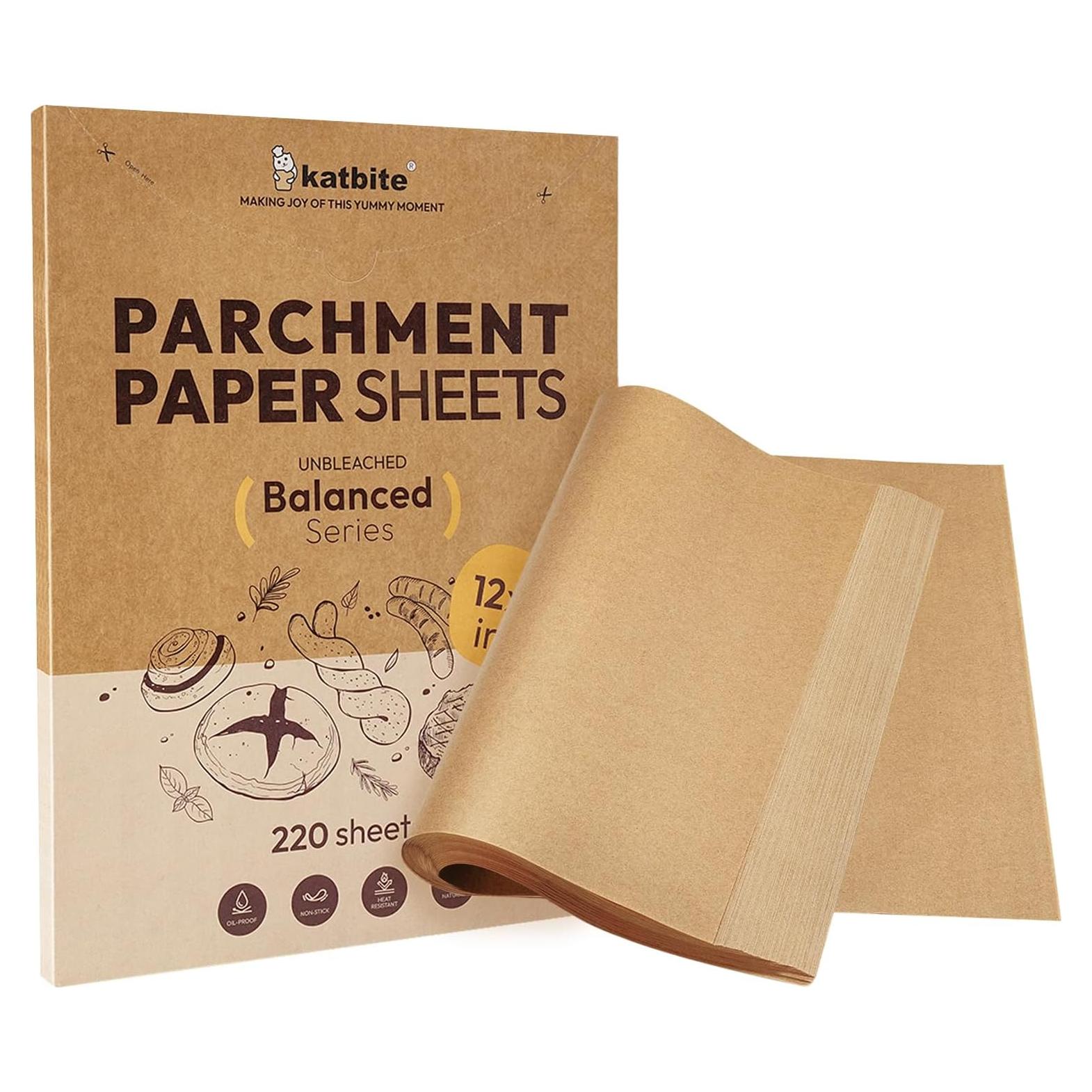 Papel Pergamino Antiadherente Katbite 220 Hojas 30.48x40.64 cm