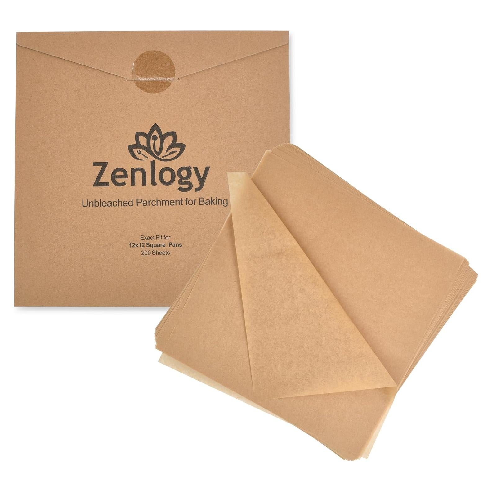 Papel Pergamino Zenlogy 30.48x30.48 cm 200 Hojas Anti-adherente