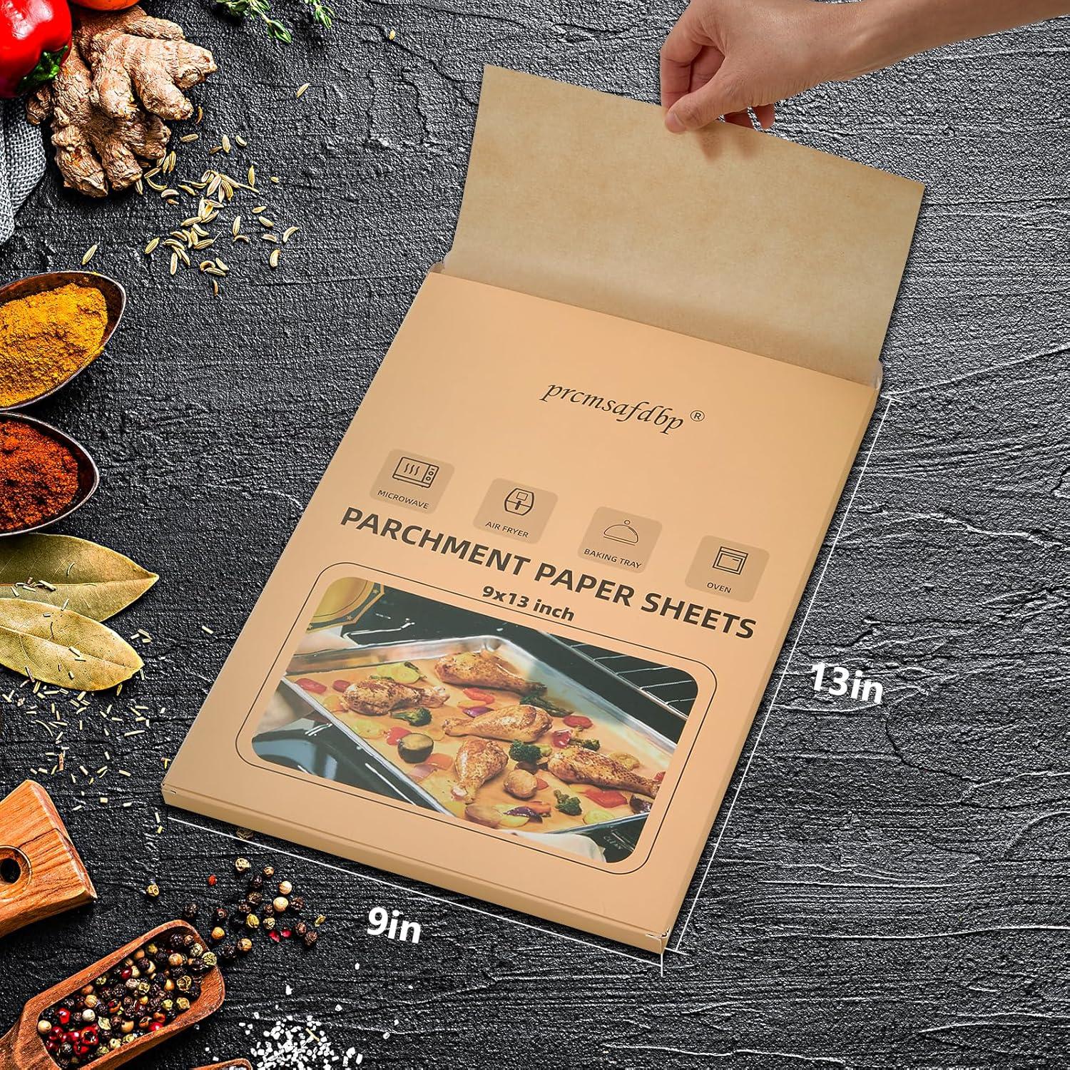 Papel Pergamino Antiadherente 120PCS 22.86x33.02cm para Hornear