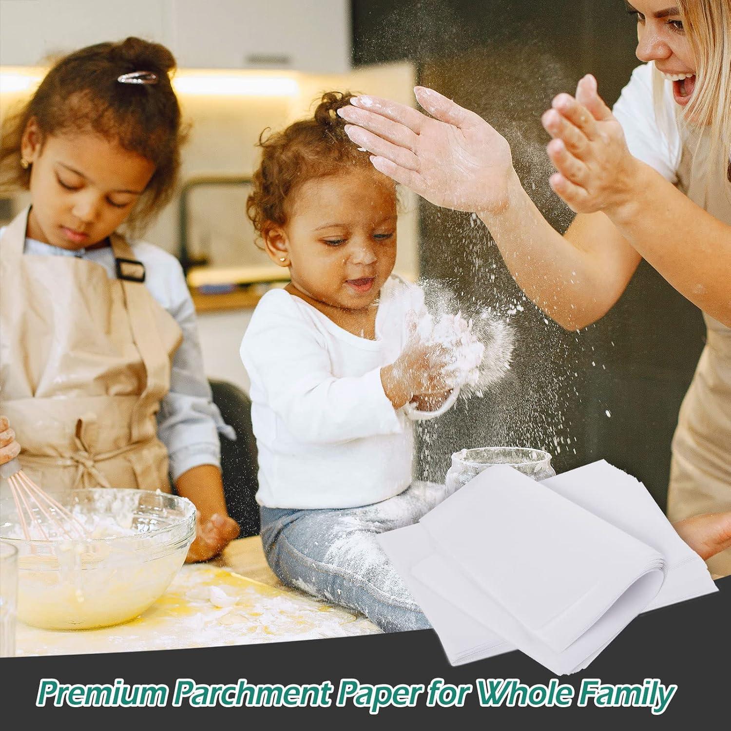 Papel de Hornear Pre-cortado GeeRic 100 Hojas 20x30 cm Antiadherente