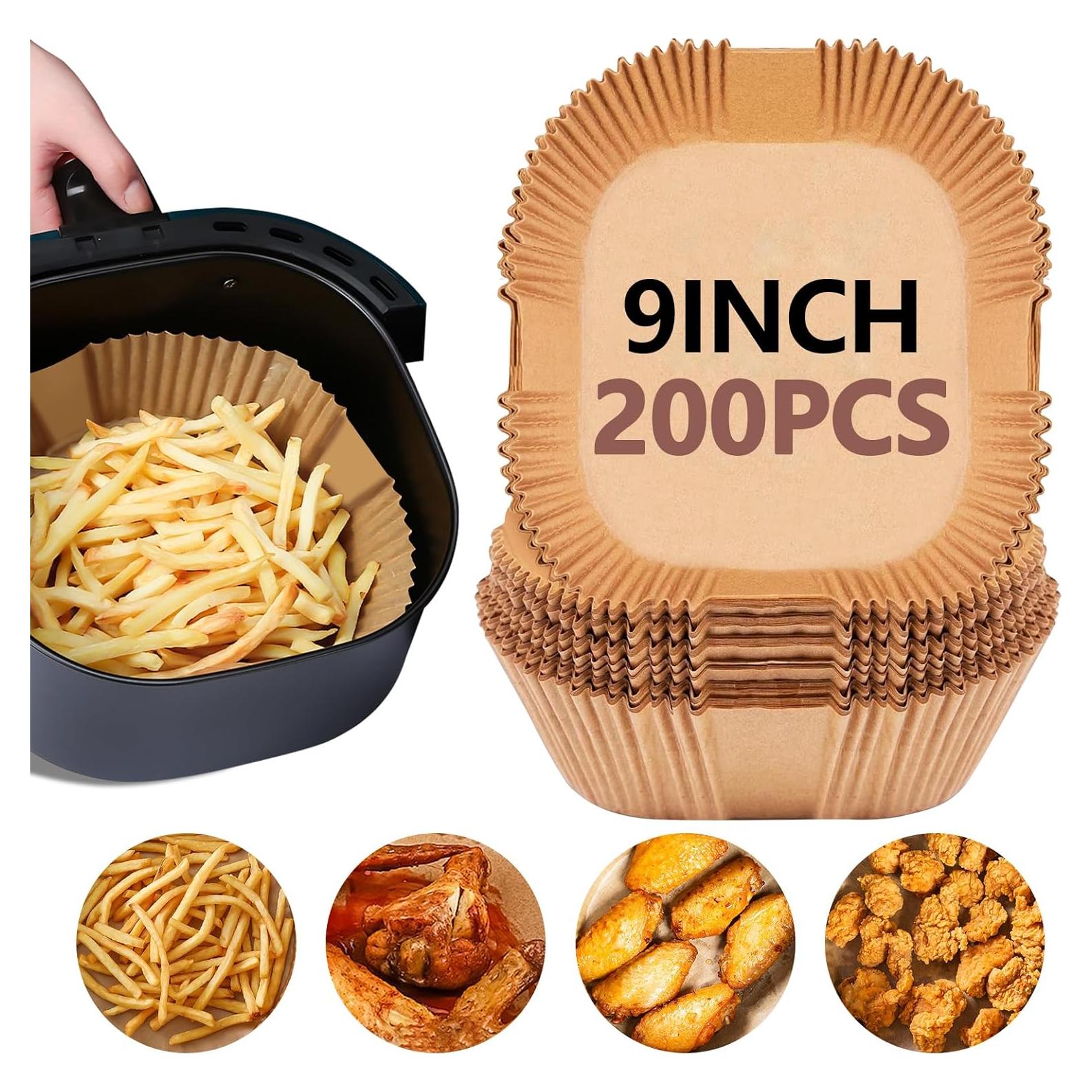 Forros de Papel UBeesize 9 Pulgadas Antiadherentes - 200 Hojas