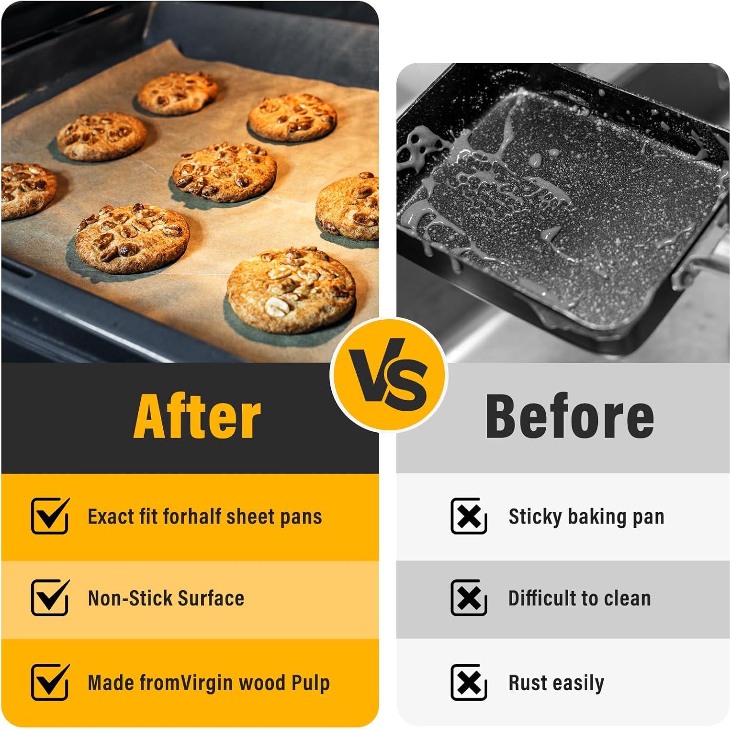 Hojas de Papel Pergamino Anti-adherente Vosda 9x13" 120p