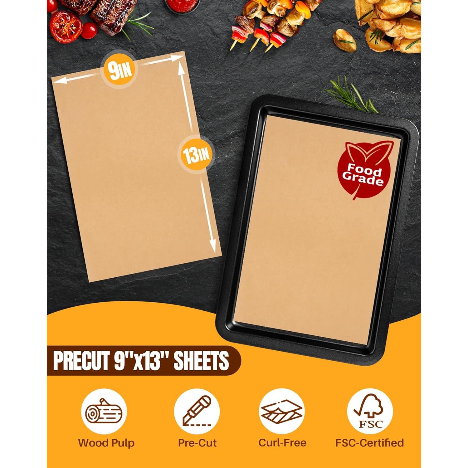 140 Hojas de Papel Pergamino Yomeixte 23x33 cm Antiadherente