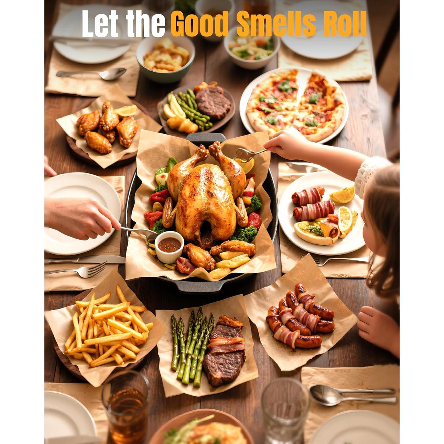 140 Hojas de Papel Pergamino Yomeixte 23x33 cm Antiadherente