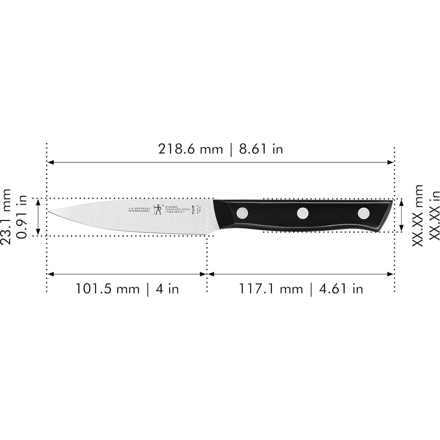 Cuchillo de Pelar HENCKELS Dynamic 10.16 cm Acero Inoxidable