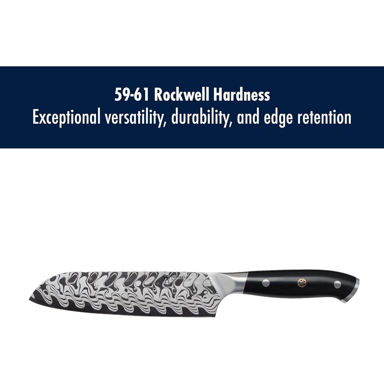 Cuchillo Santoku Henckels Compass Damasco 17.78 cm Forjado