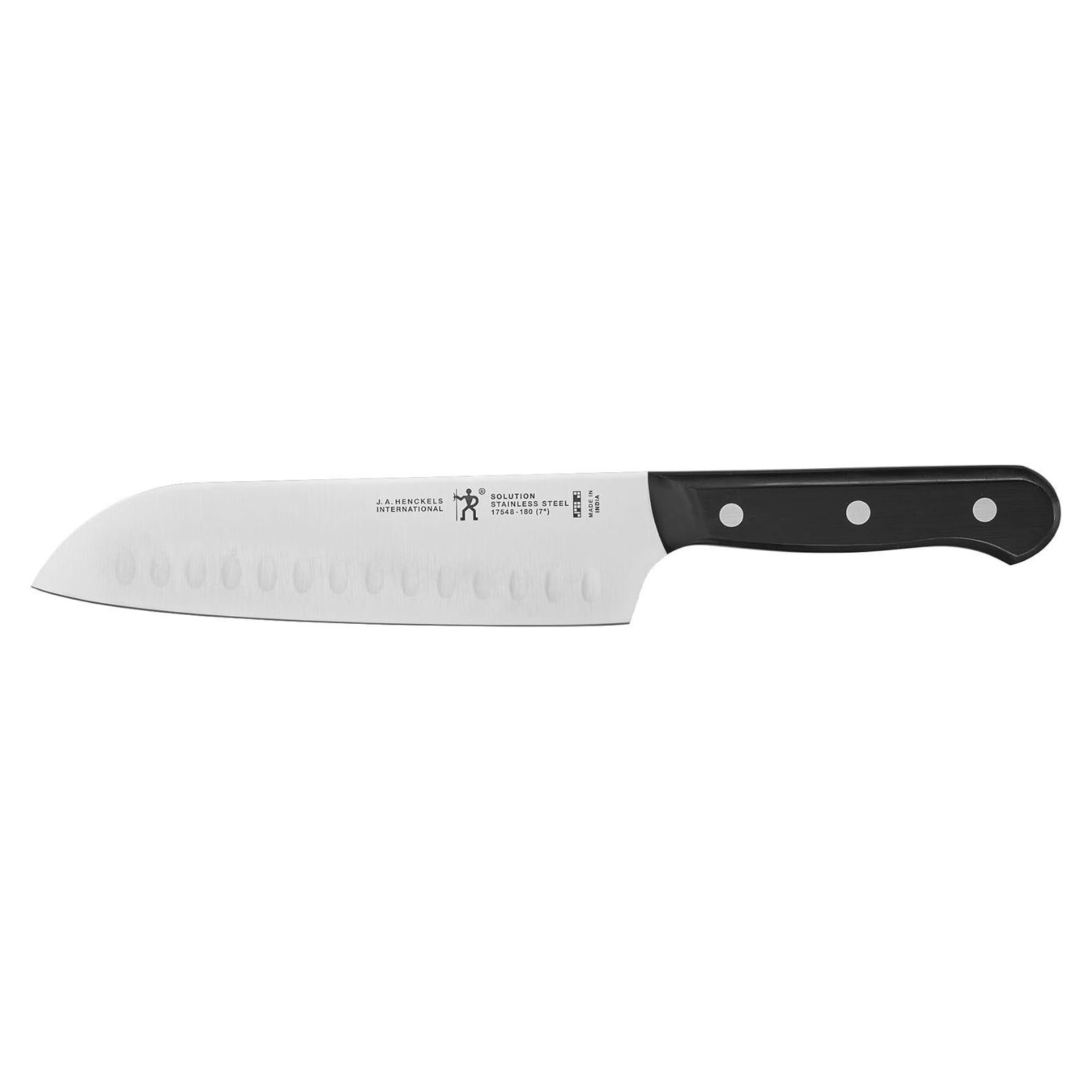 Cuchillo Santoku HENCKELS 17.78 cm Biselado Hueco Acero Inoxidable