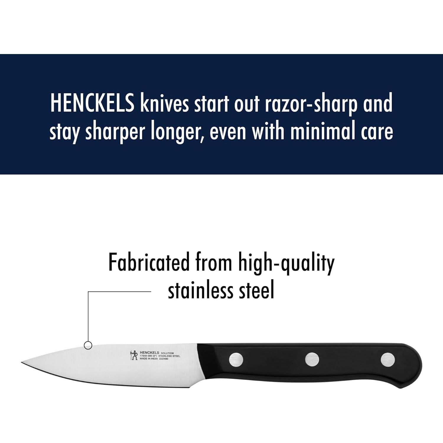 Set de Cuchillos de Cocina HENCKELS 2 Piezas 14 cm Negro