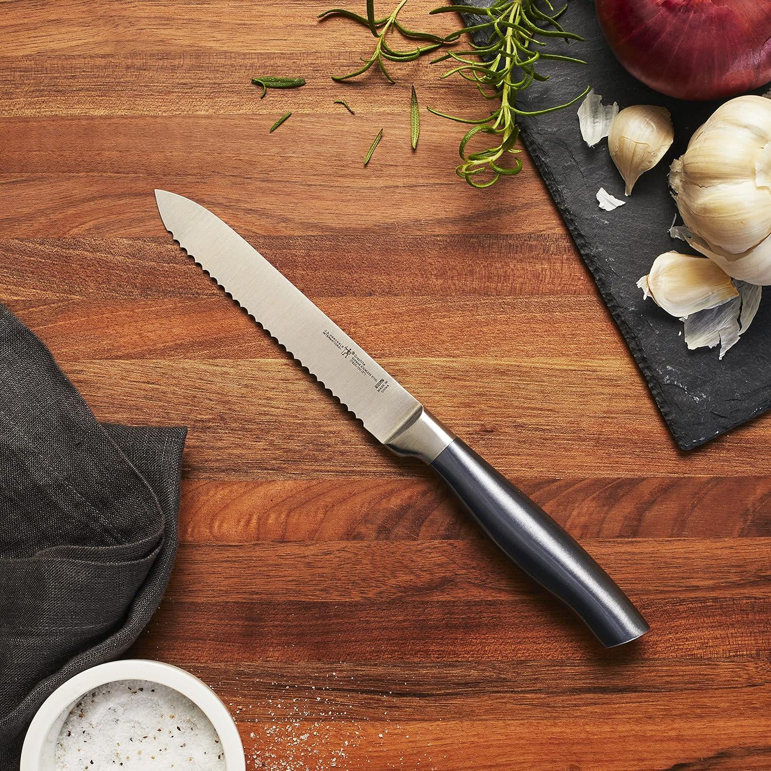 Cuchillo de Tomate Henckels Graphite 12.7 cm Afilado Serrado