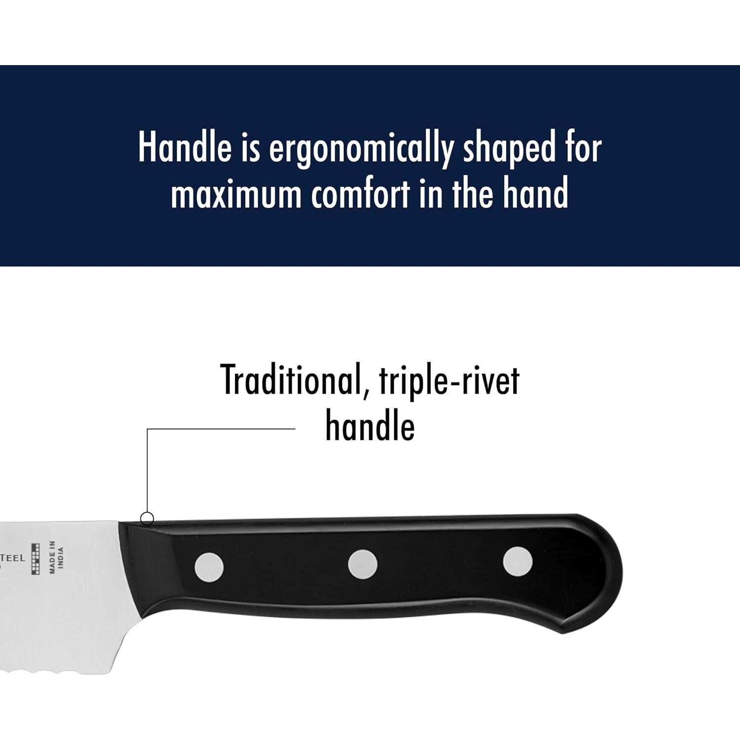 Juego de Cuchillos de Carne Henckels 4 Piezas 11.4 cm Acero Inoxidable