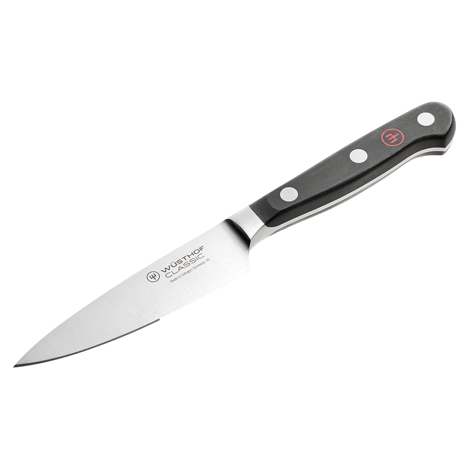 Cuchillo de Pelar Extra Ancho Wüsthof Classic 10.16 cm Negro