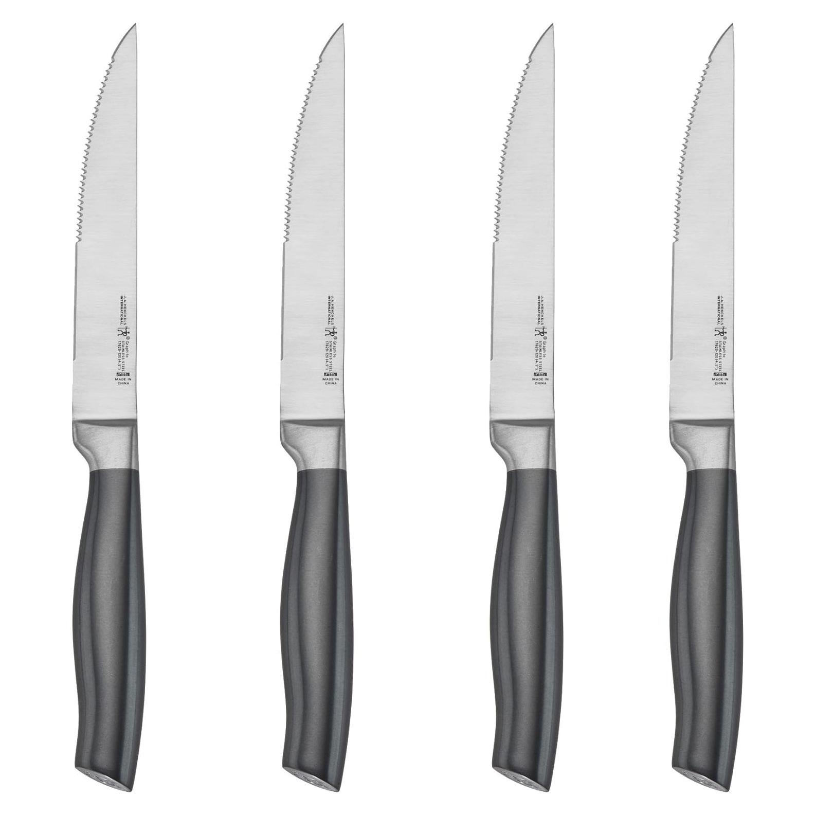Cuchillos de Carne Henckels Graphite 4 Piezas Acero Inoxidable