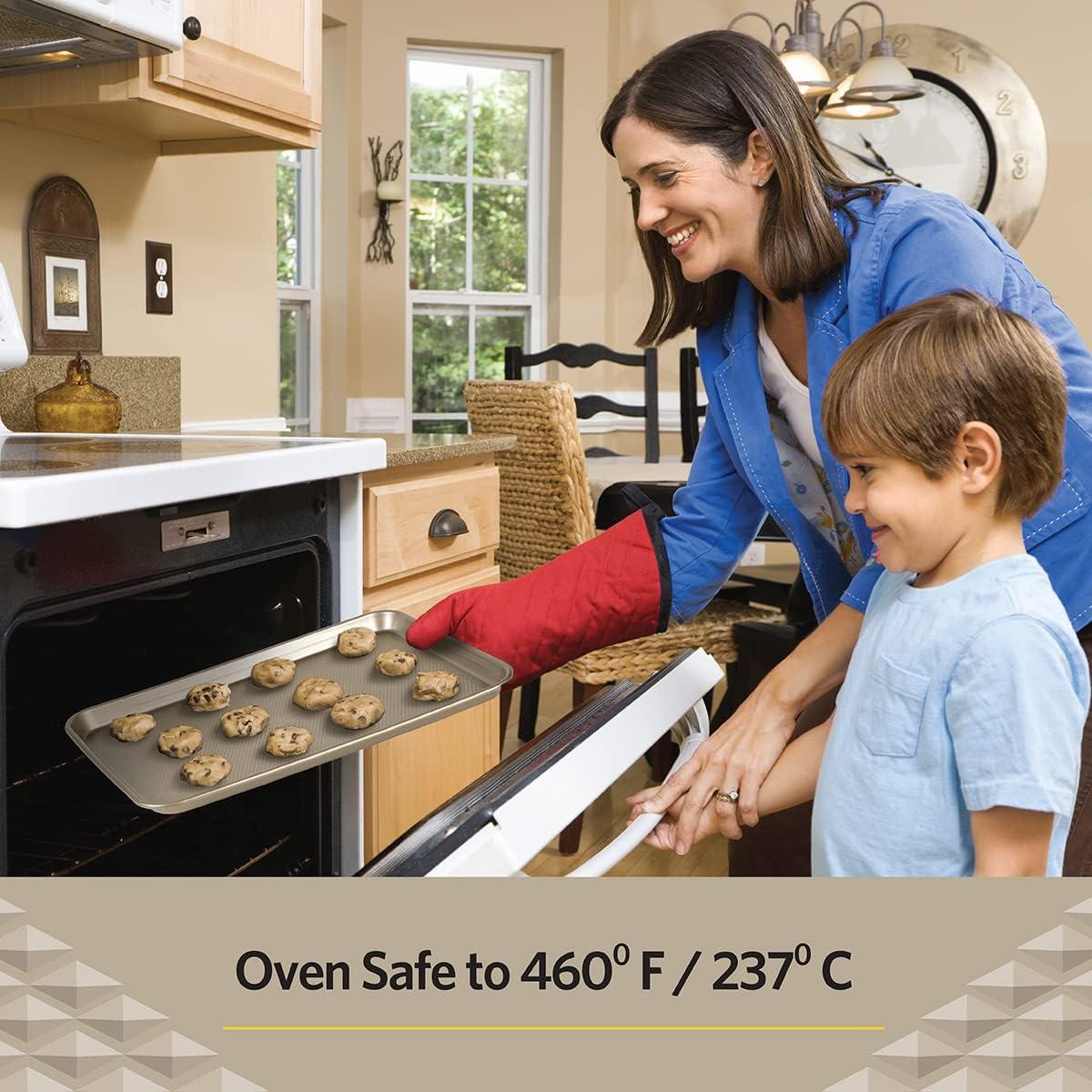 Bandeja para Galletas Antiadhesiva Glad 44.5x30 cm Dorada