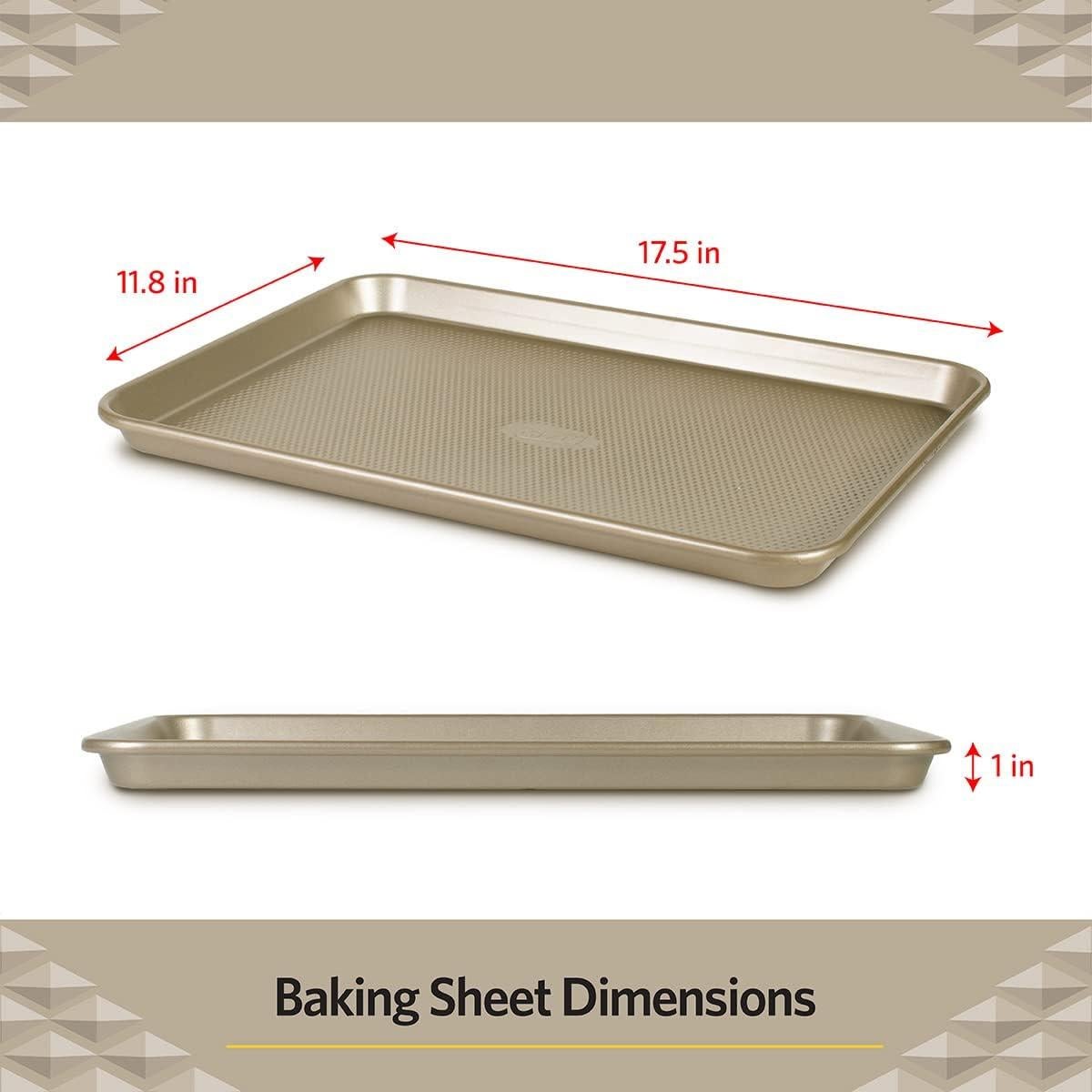 Bandeja para Galletas Antiadhesiva Glad 44.5x30 cm Dorada