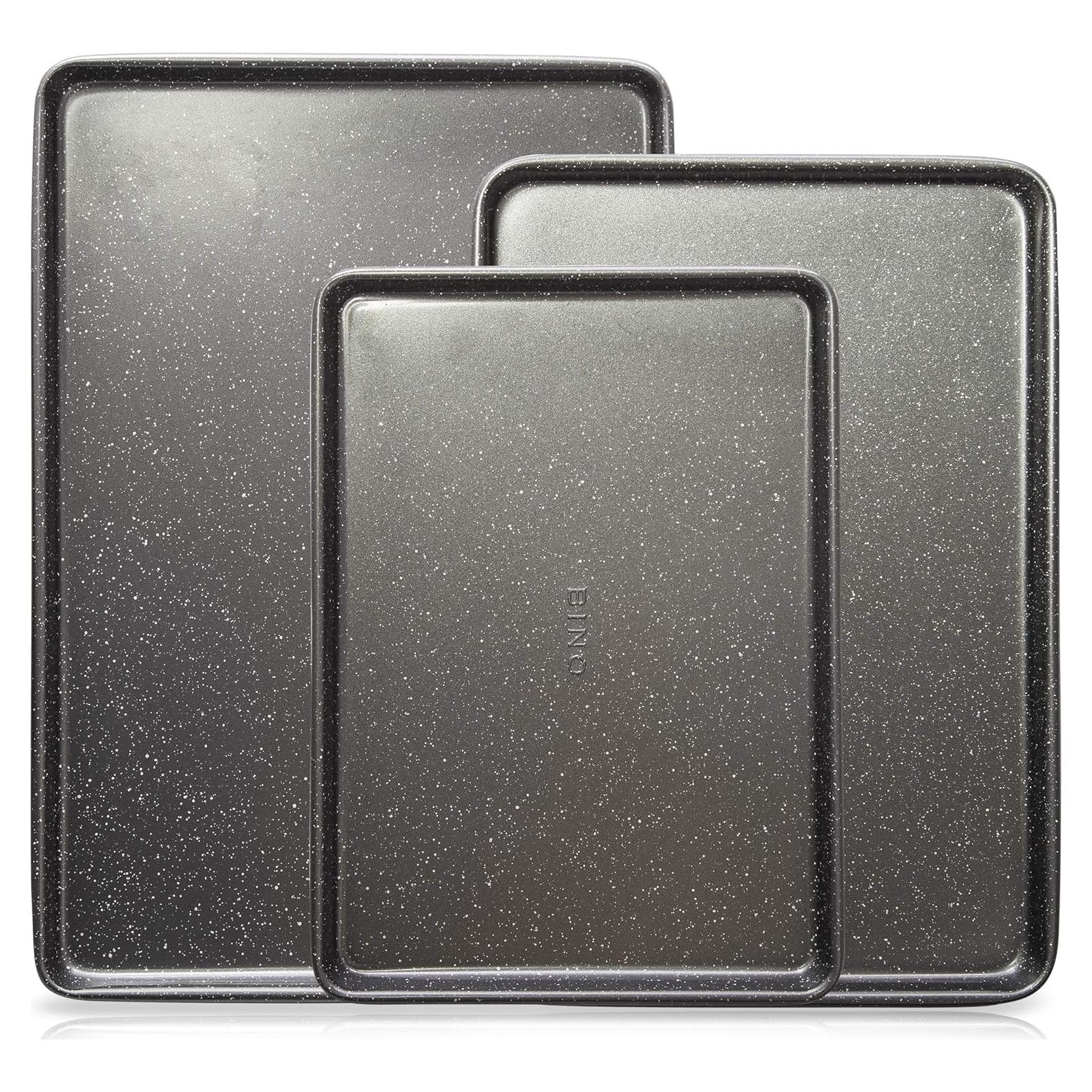 Juego de bandejas para hornear BINO 3 piezas antiadherente