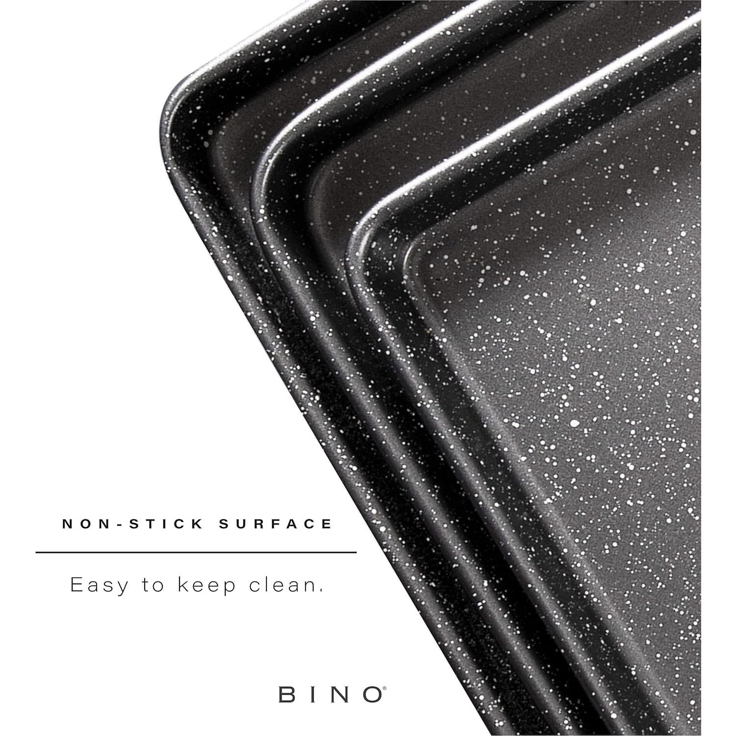 Juego de bandejas para hornear BINO 3 piezas antiadherente