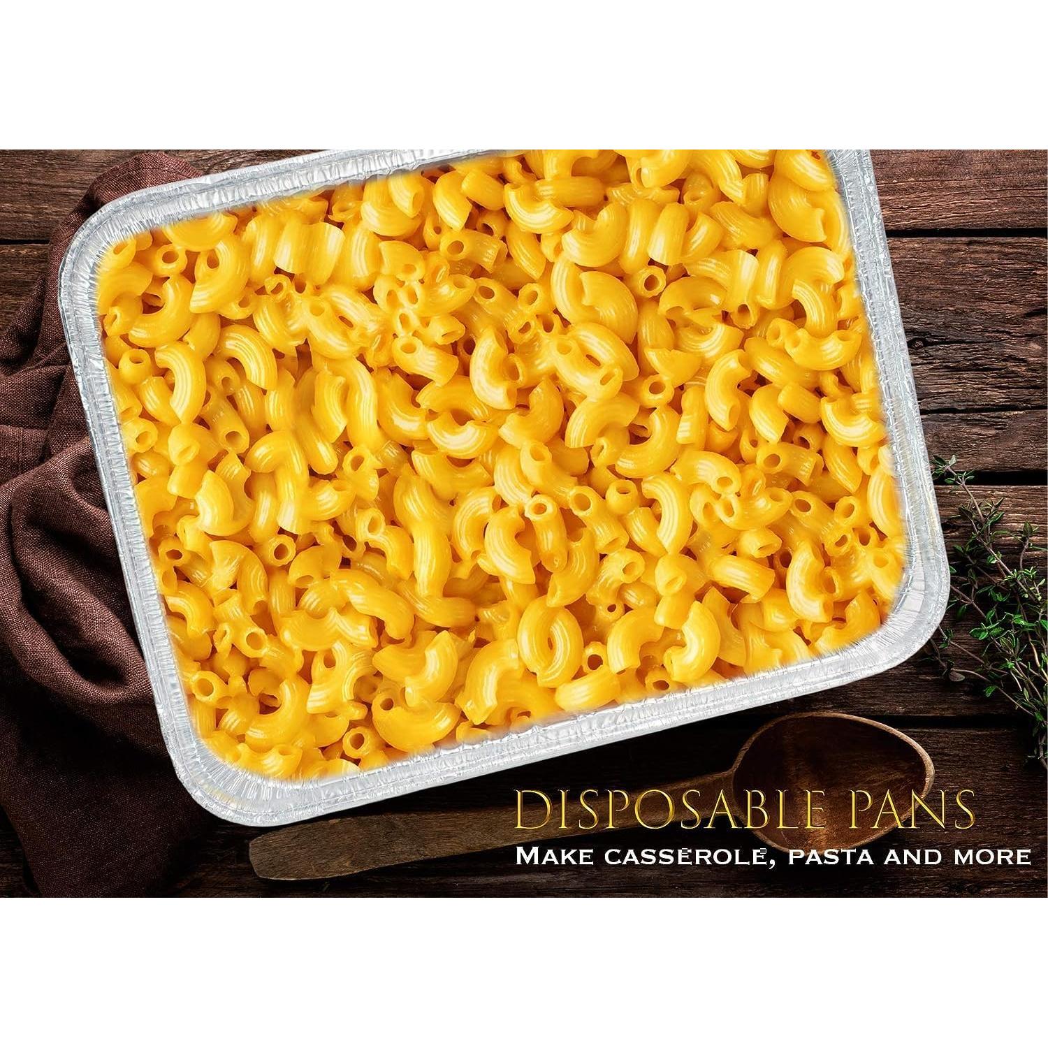 Bandejas de Aluminio Desechables EHOMEA2Z 30 Paquete 22.86x33.02 cm