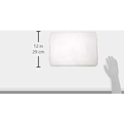 Cubiertas Winco para bandeja de aluminio 48x34 cm transparente