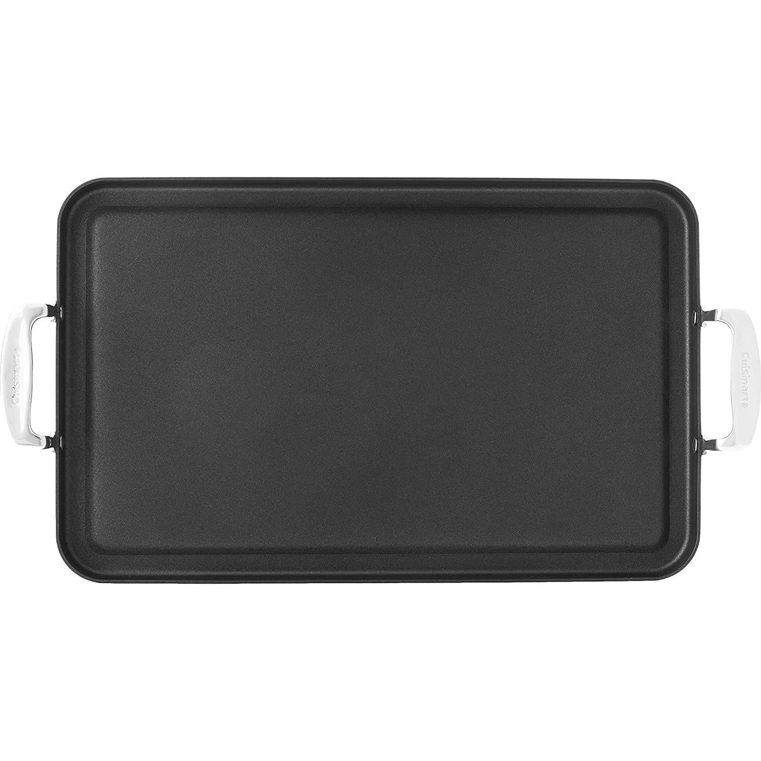 Plancha Doble Quemador Cuisinart 33x51 cm Antiadherente