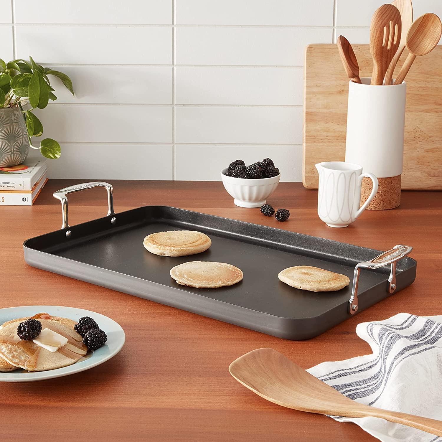 Plancha Doble Quemador Cuisinart 33x51 cm Antiadherente
