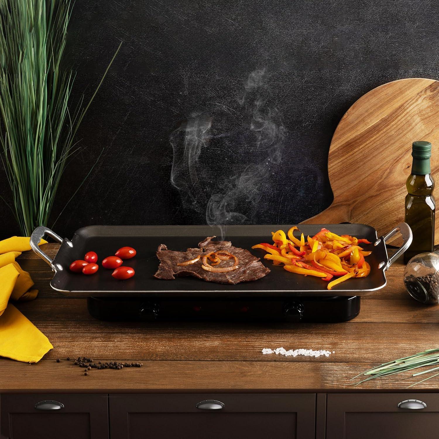 Plancha Doble Quemador Vasconia 50.8x27.9 cm Aluminio Antiadherente