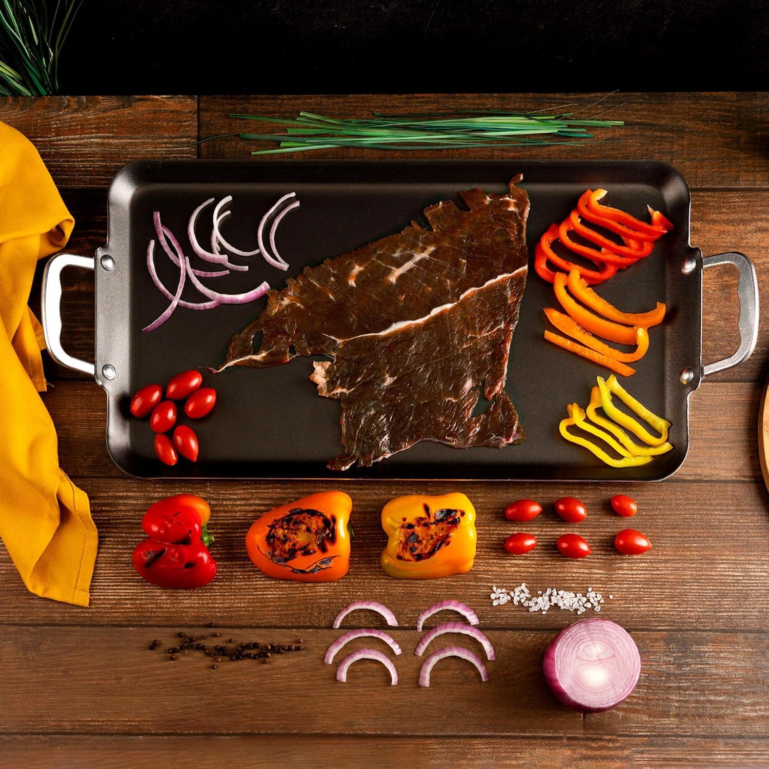 Plancha Doble Quemador Vasconia 50.8x27.9 cm Aluminio Antiadherente