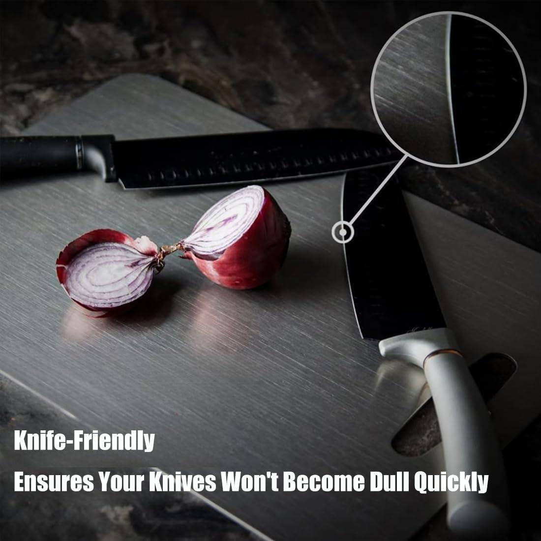 Tabla de Cortar de Titanio Tiomion 35.56x25.4cm Doble Cara