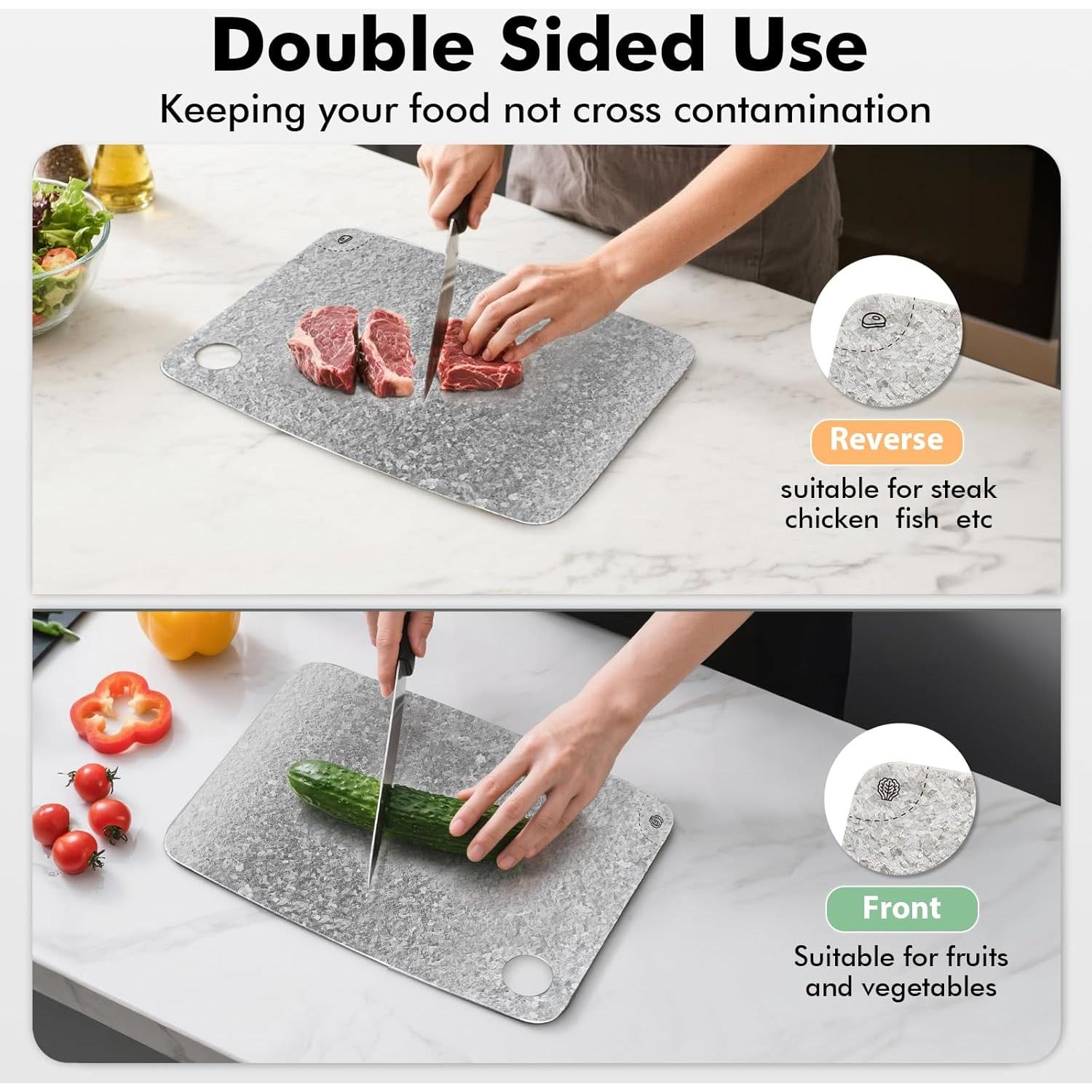 Tabla de Cortar de Titanio FINEYORKER 30.48x20.32cm Antibacteriana