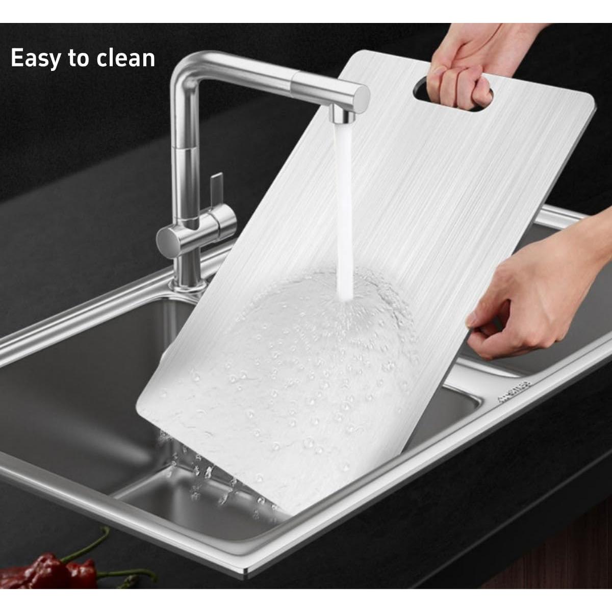 Tabla de Cortar de Titanio Kimralur 35.56x25.4cm Grado Alimenticio