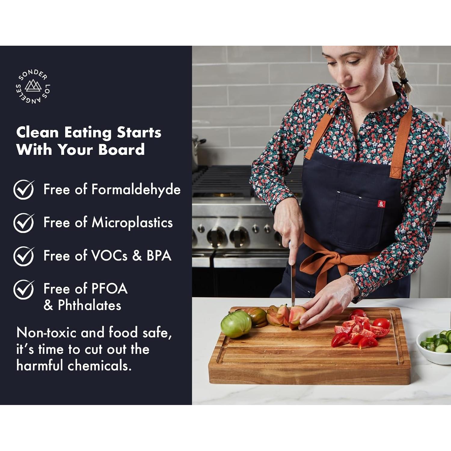 Tabla de Cortar de Madera Acacia Sostenible 40.6x30.5 cm Sonder